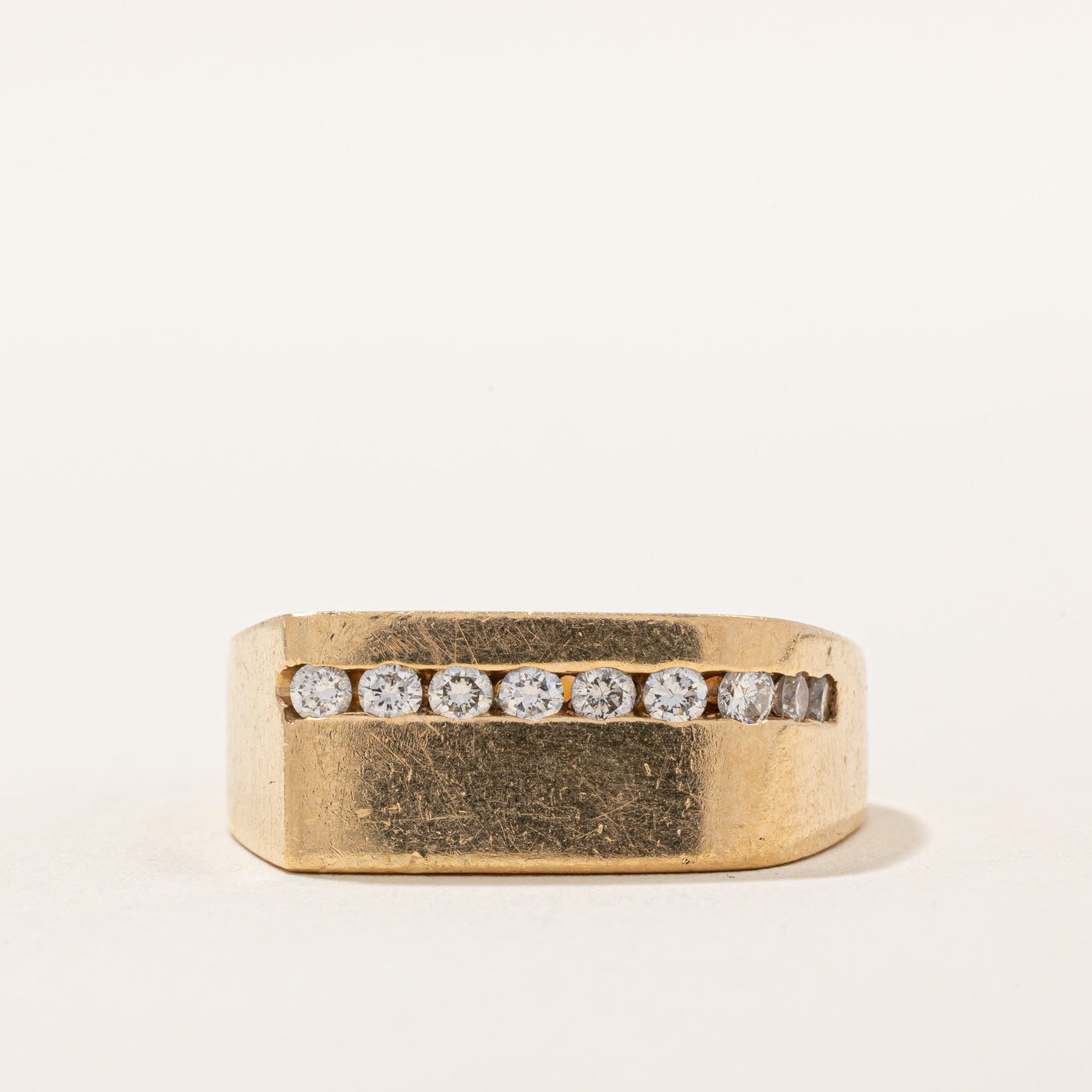 Channel Set Diamond Ring | 0.36ctw | SZ 10.75 |