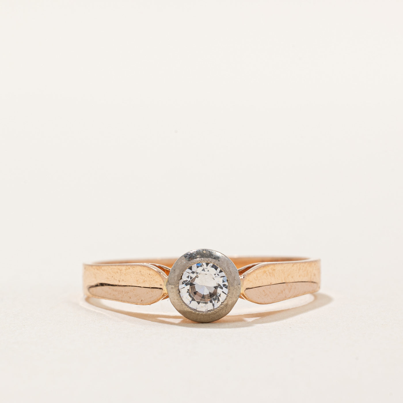 Synthetic Colourless Spinel Ring | 0.24ct | SZ 8 |