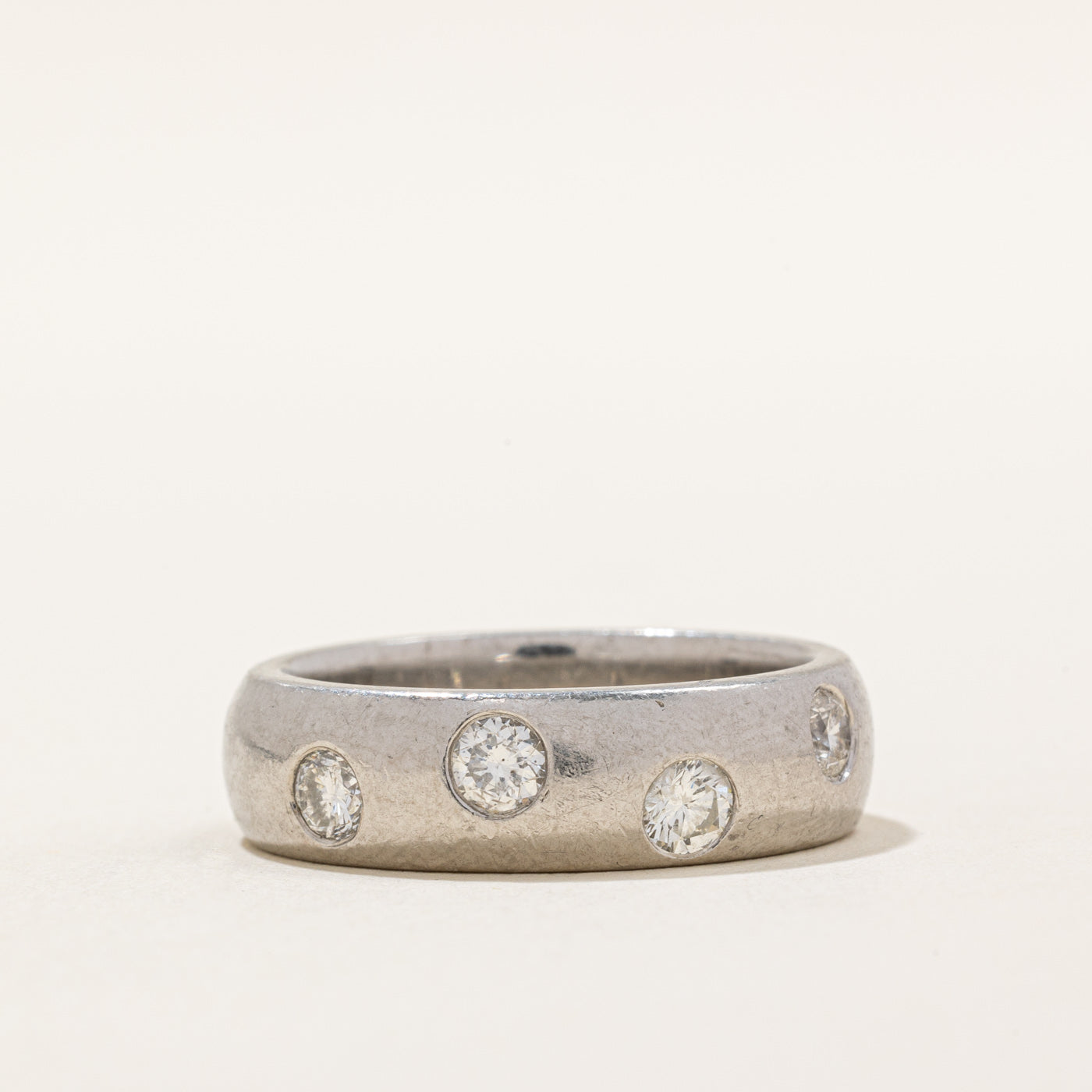 Flush Set Diamond Ring | 0.76ctw | SZ 9.5 |