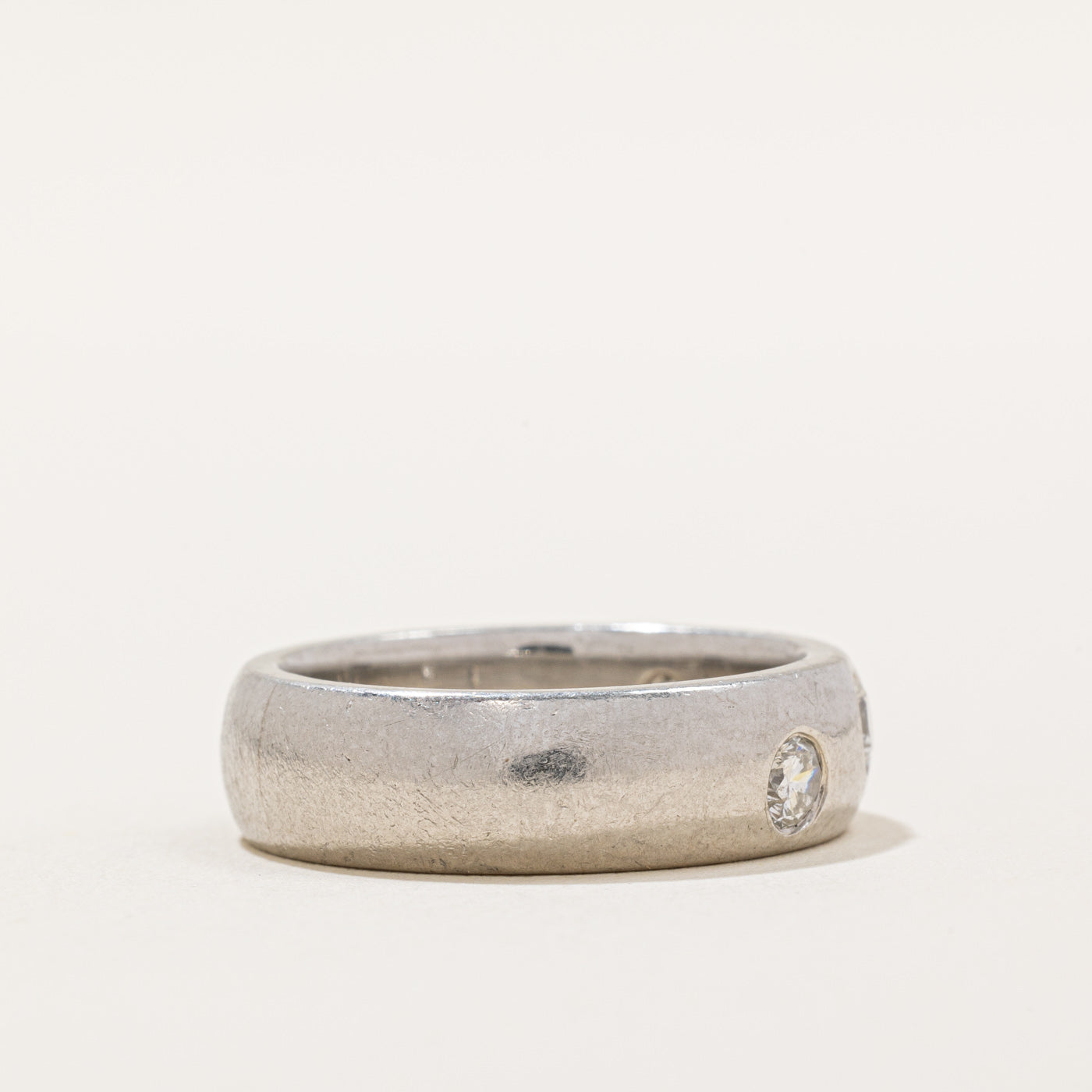 Flush Set Diamond Ring | 0.76ctw | SZ 9.5 |
