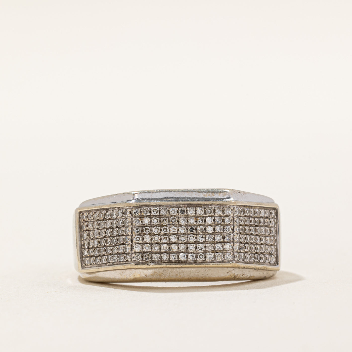 Pave Set Diamond Ring | 0.54ctw | SZ 10.75 |