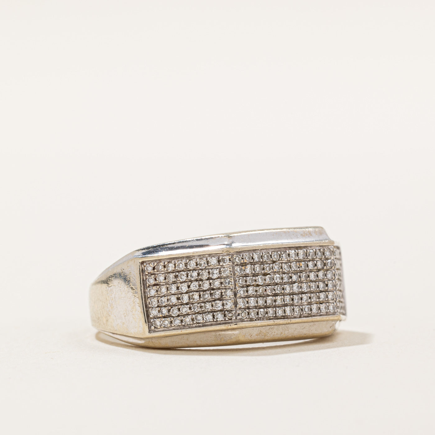 Pave Set Diamond Ring | 0.54ctw | SZ 10.75 |