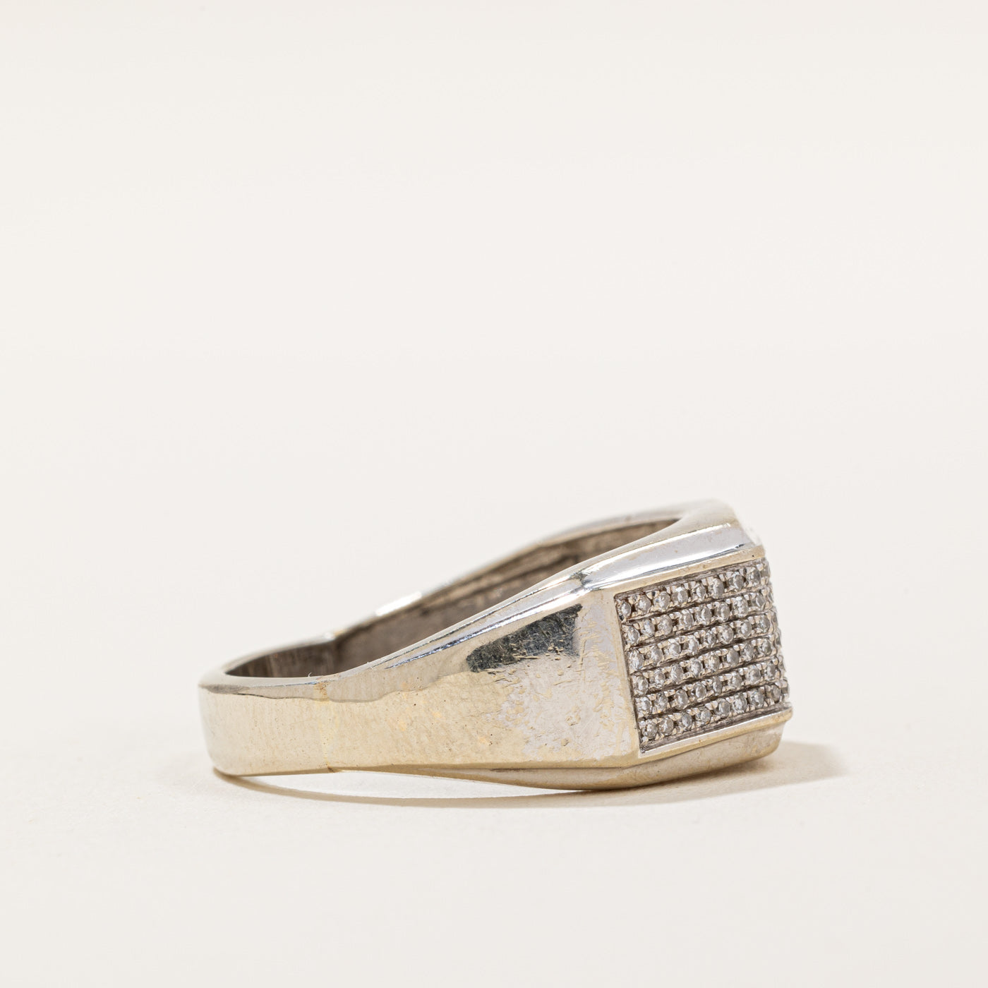 Pave Set Diamond Ring | 0.54ctw | SZ 10.75 |