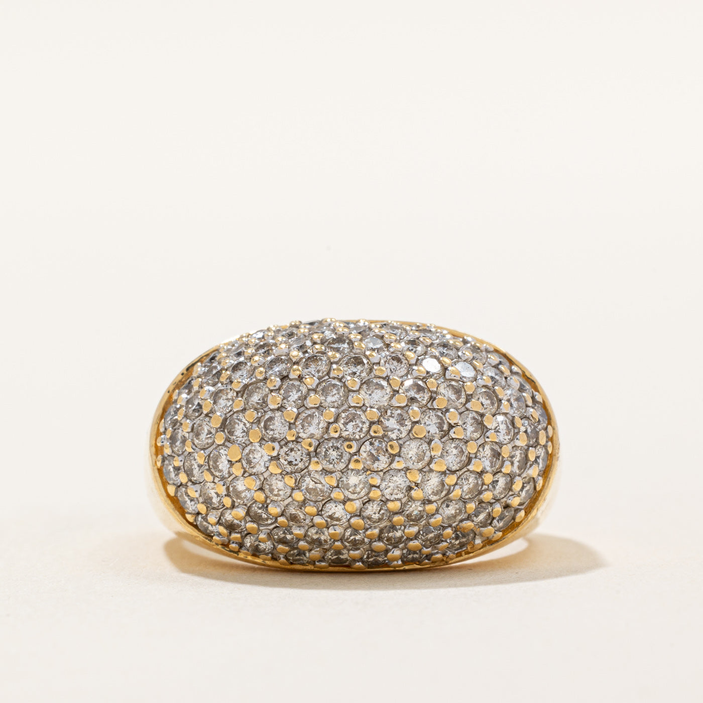 Pave Set Diamond Cocktail Ring | 1.50ctw | SZ 5.75 |