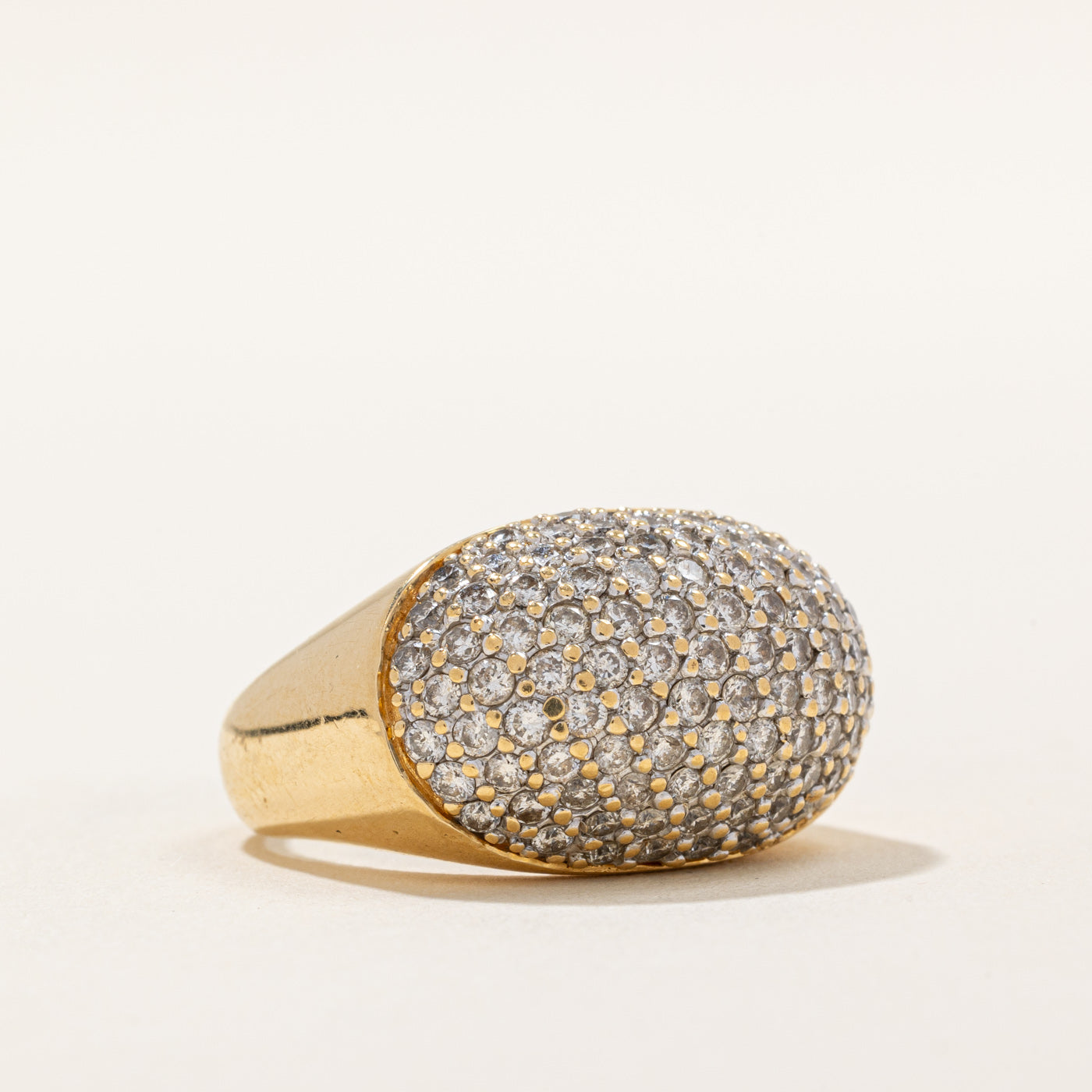 Pave Set Diamond Cocktail Ring | 1.50ctw | SZ 5.75 |