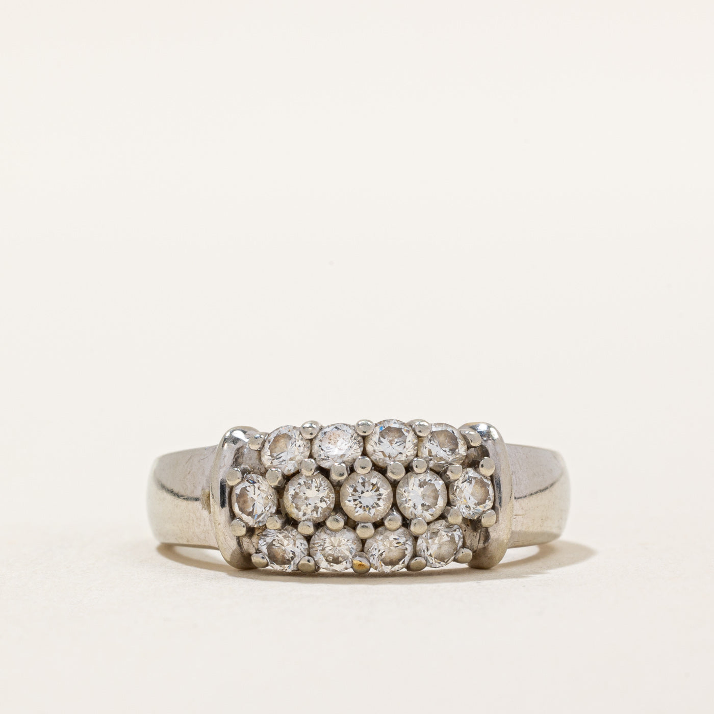 Diamond Cocktail Ring | 0.98ctw | SZ 8.5 |