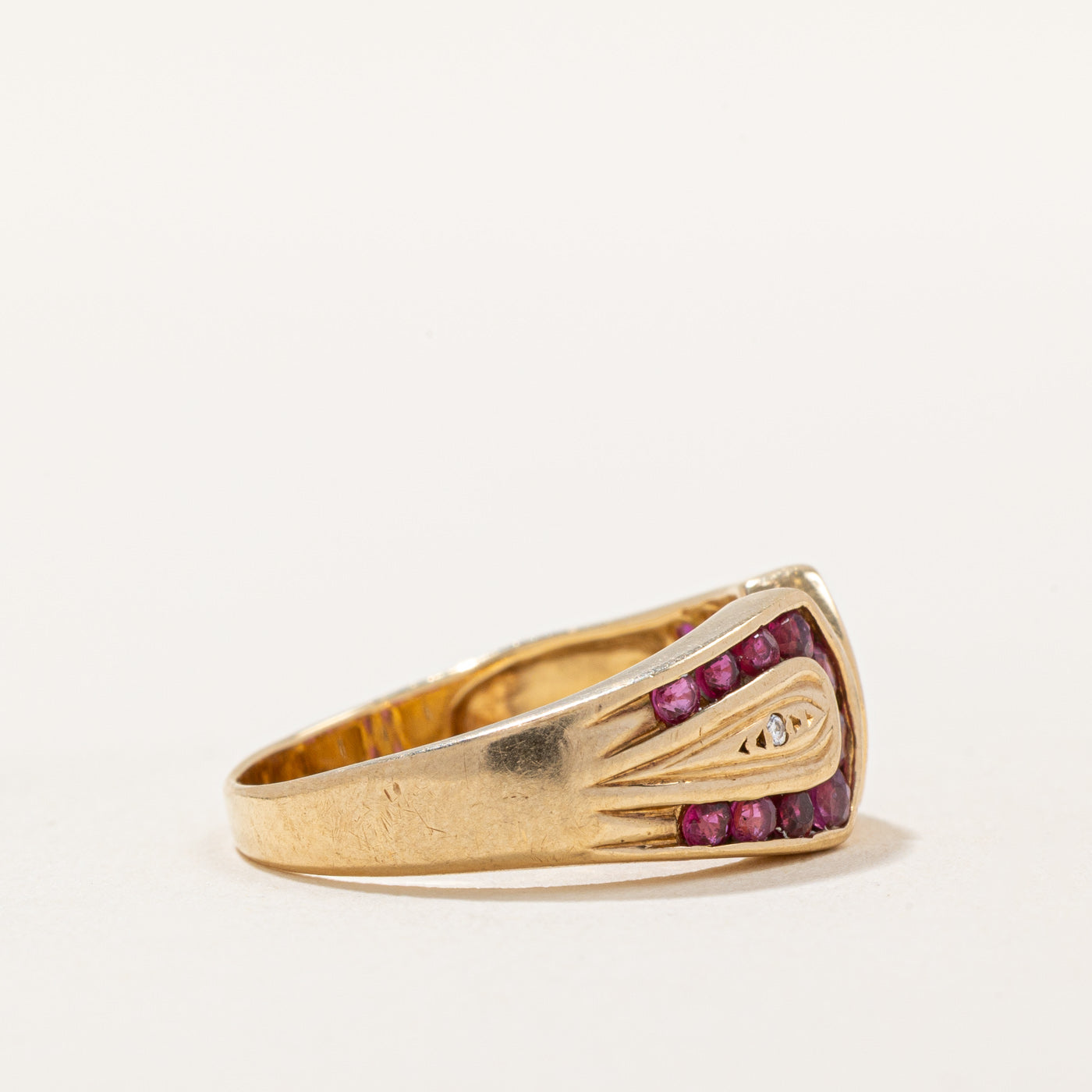 Ruby & Diamond Ring | 0.80ctw, 0.01ctw | SZ 6.25 |
