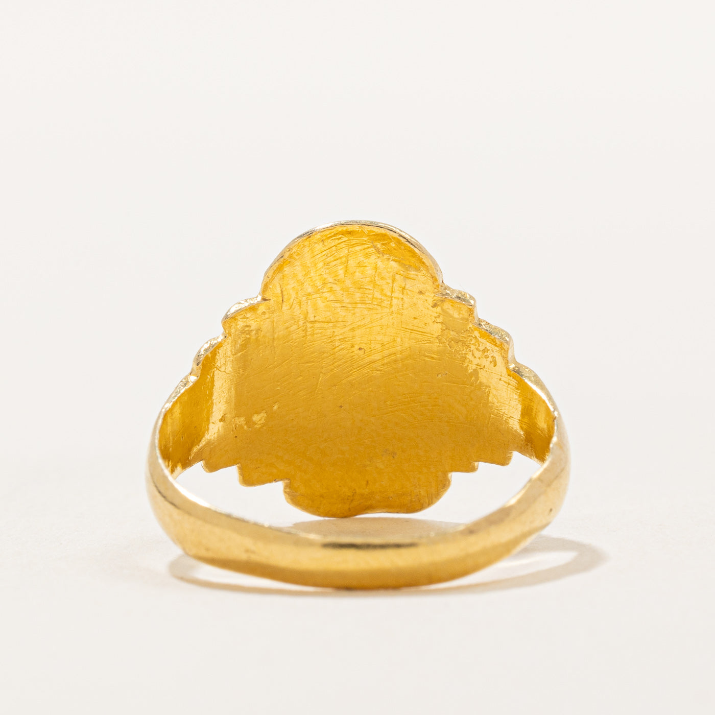21k Yellow Gold Signet Ring | SZ 5.75 |