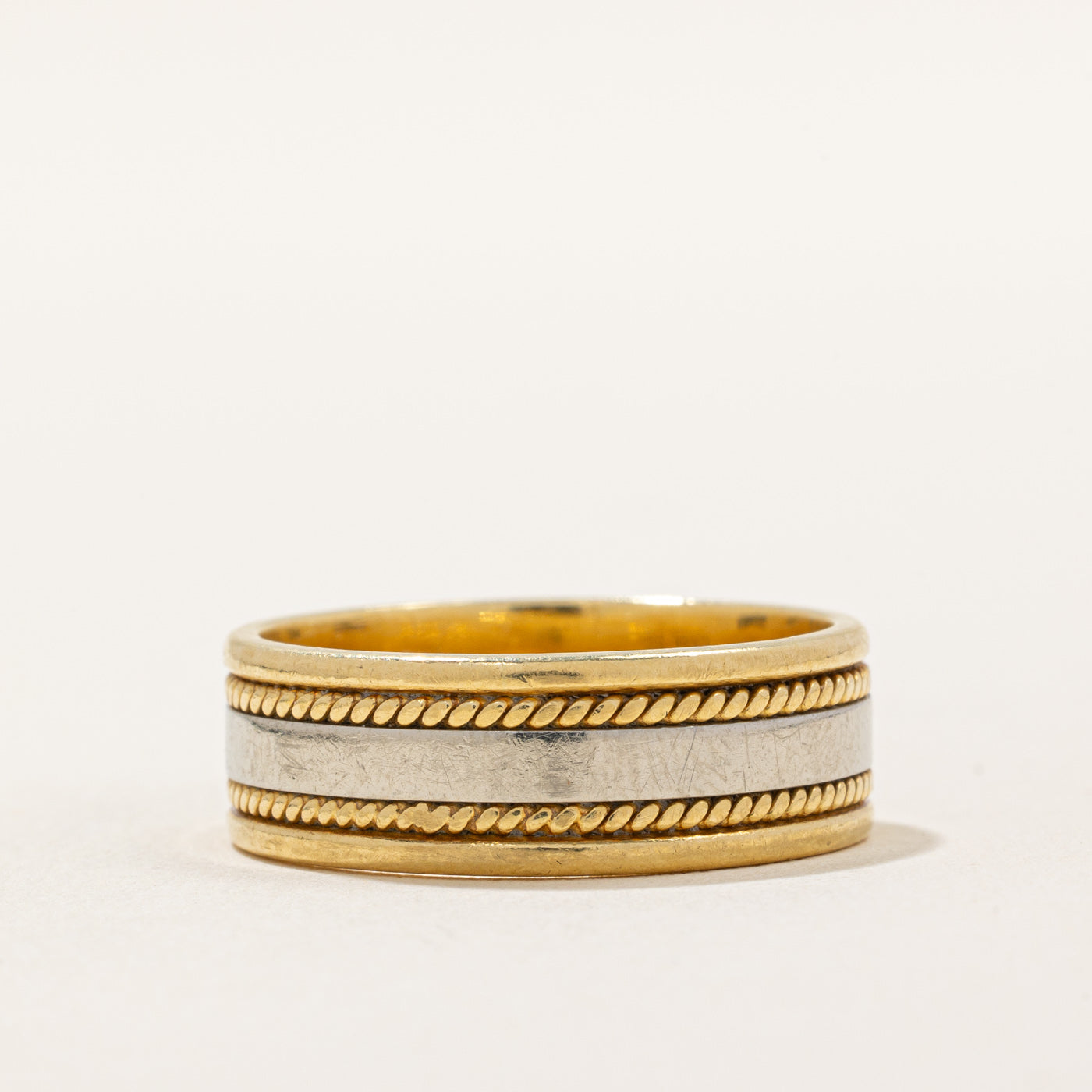 Birks' 18k Two Tone Ring | SZ 9.5 |