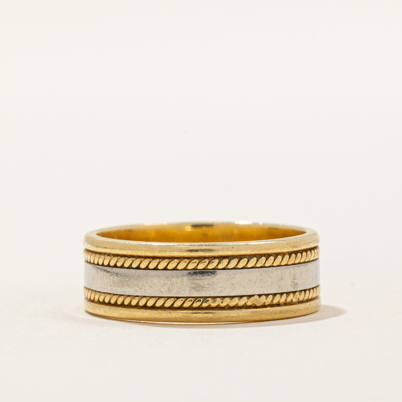 Birks' 18k Two Tone Ring | SZ 9.5 |