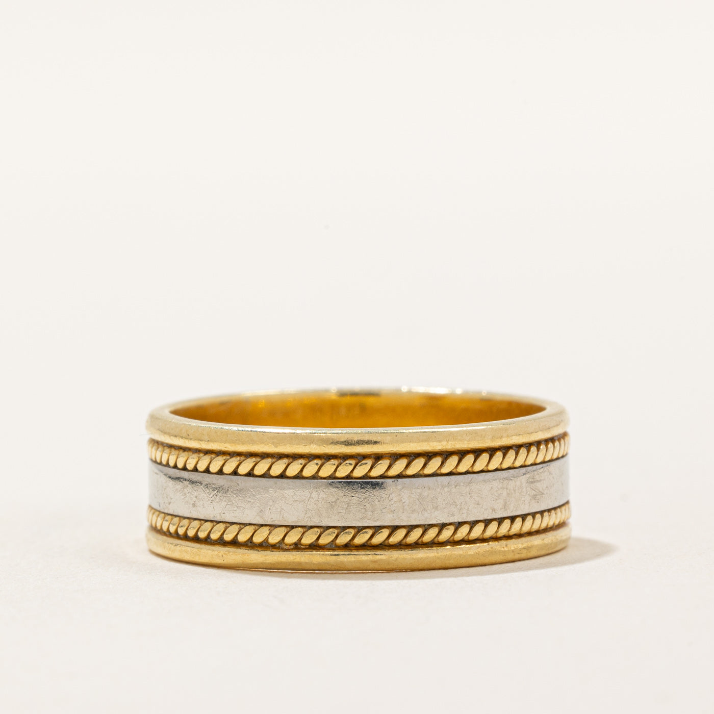 Birks' 18k Two Tone Ring | SZ 9.5 |