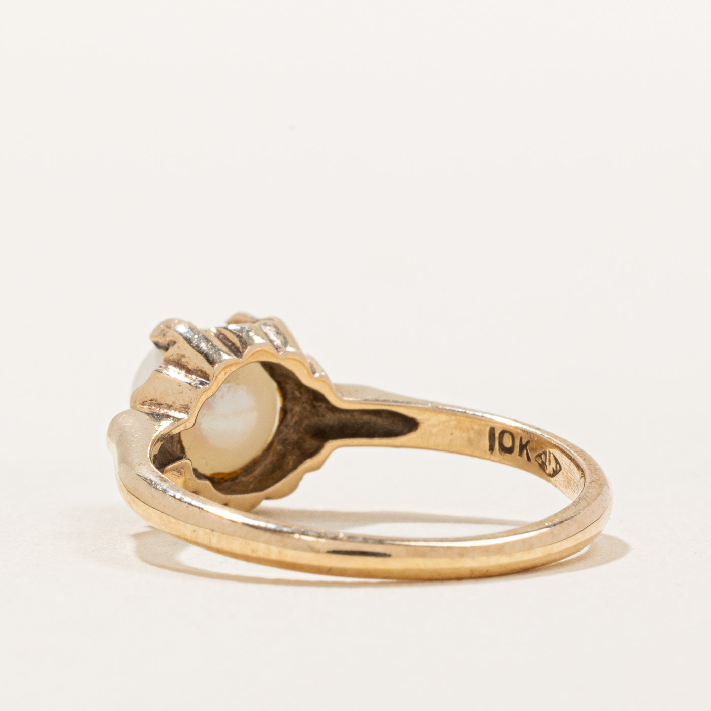 Solitaire Set Pearl Ring | 6.00mm | SZ 5 |