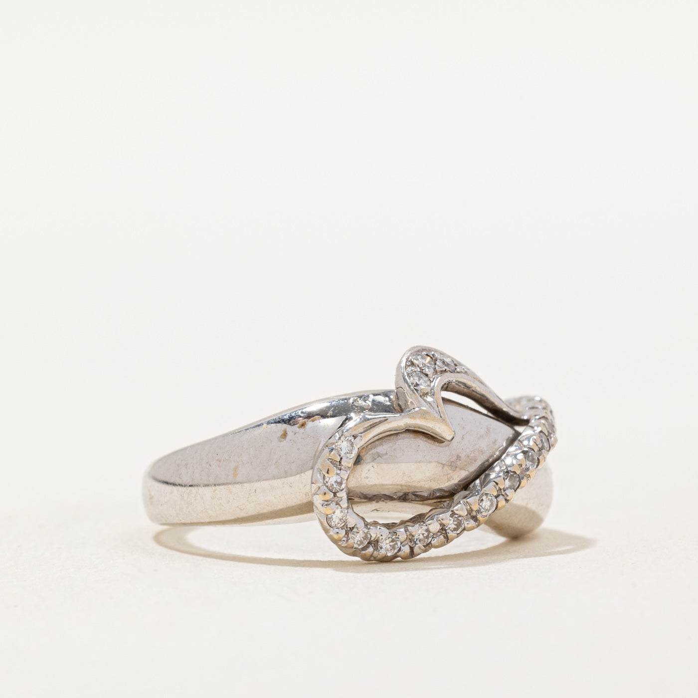 Diamond Heart Ring | 0.19ctw | SZ 6.75 |