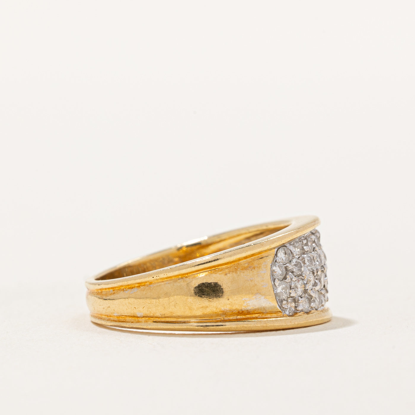Pave Set Diamond Ring | 0.34ctw | SZ 4 |