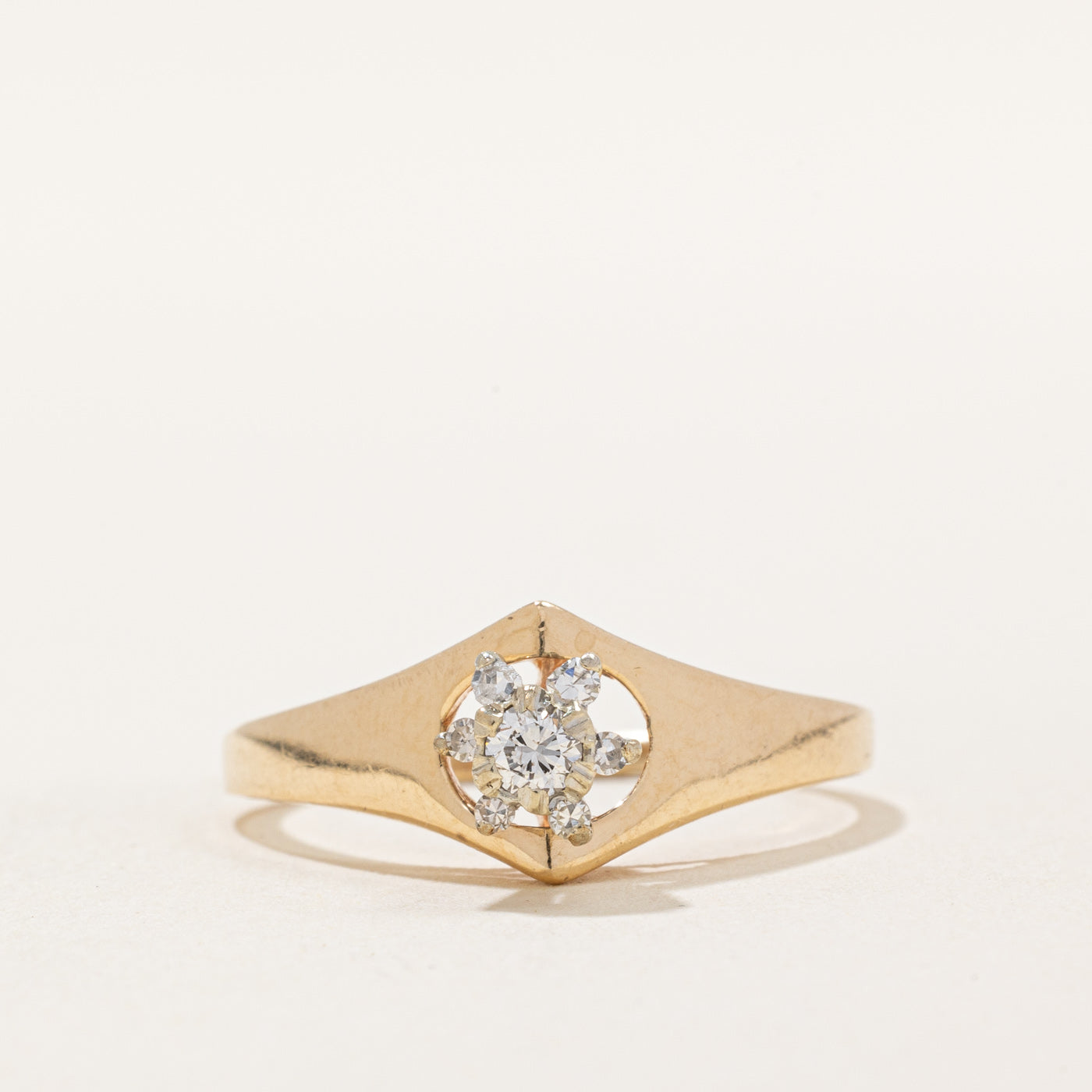 High Set Diamond Ring | 0.15ctw | SZ 8.5 |