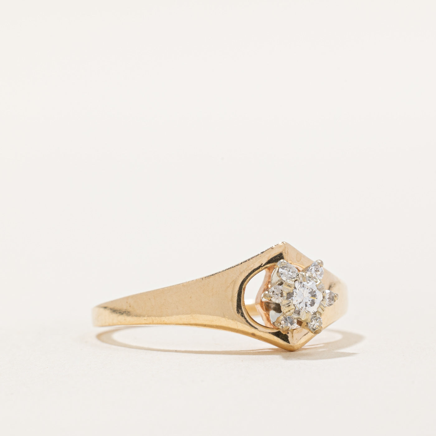 High Set Diamond Ring | 0.15ctw | SZ 8.5 |