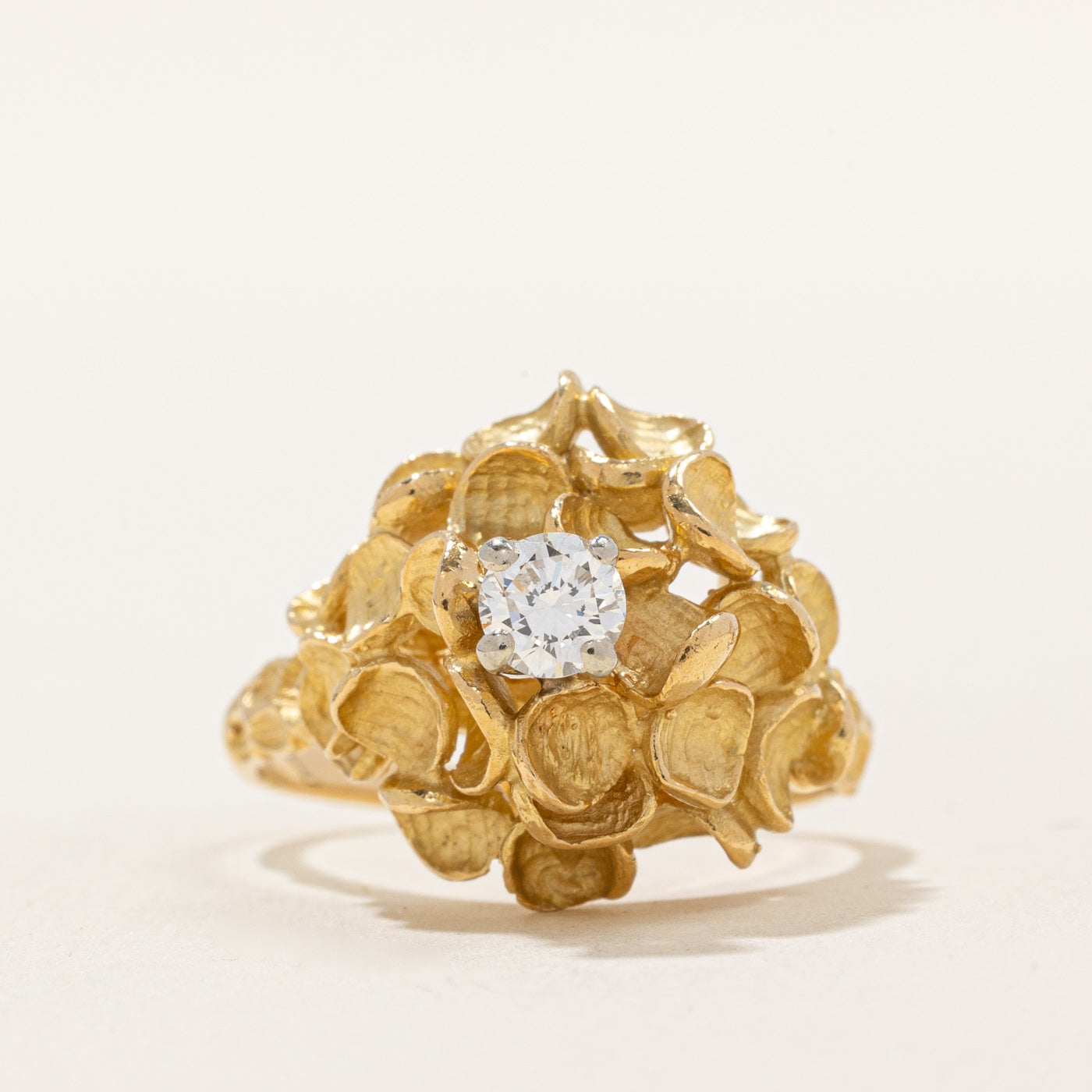High Set Diamond Cocktail Ring | 0.28ct | SZ 7.5 |