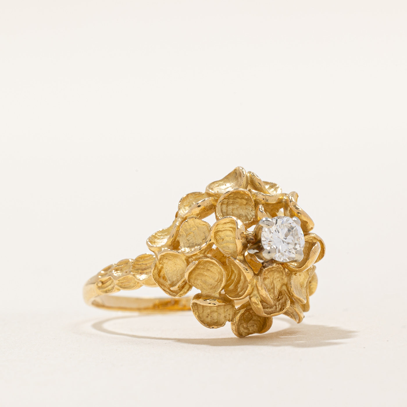 High Set Diamond Cocktail Ring | 0.28ct | SZ 7.5 |