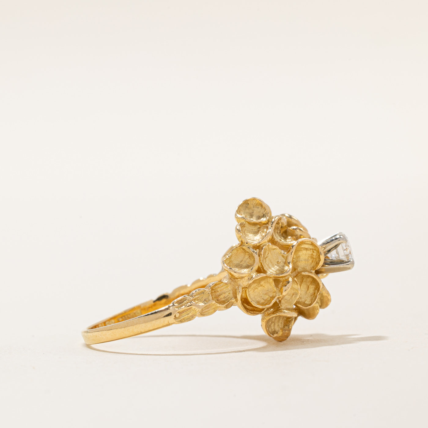 High Set Diamond Cocktail Ring | 0.28ct | SZ 7.5 |