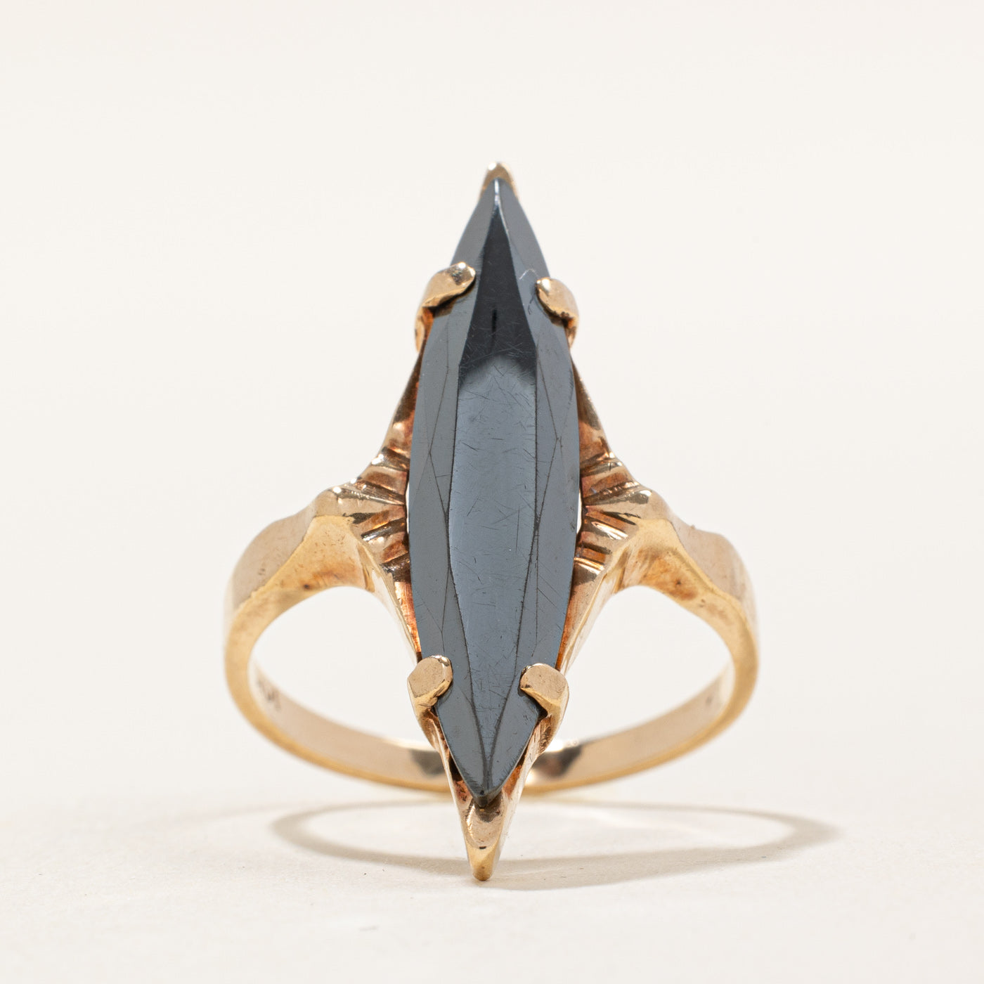 Marquise Hematite Ring | 4.00ct | SZ 7.25 |