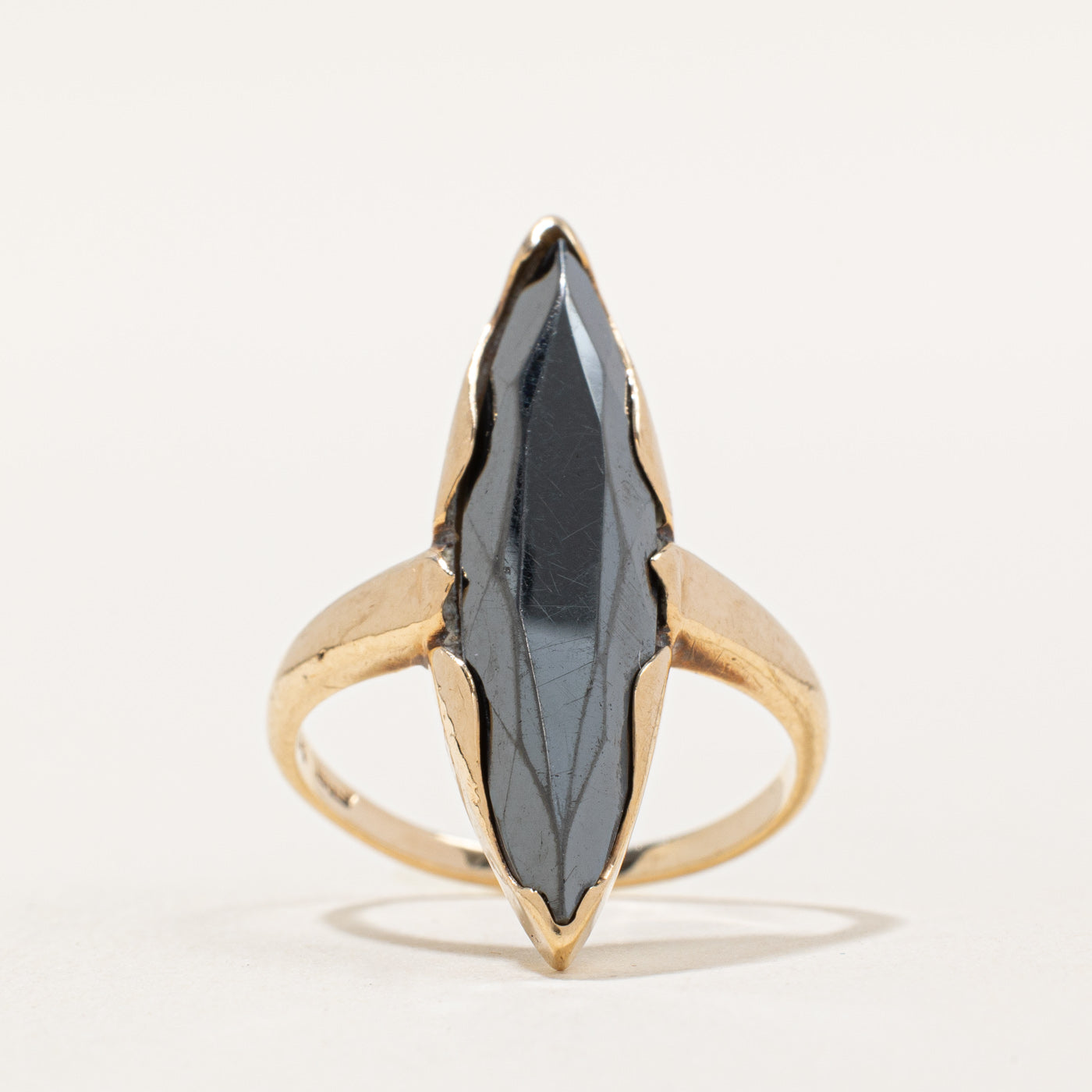 Marquise Hematite Ring | 3.50ct | SZ 5 |