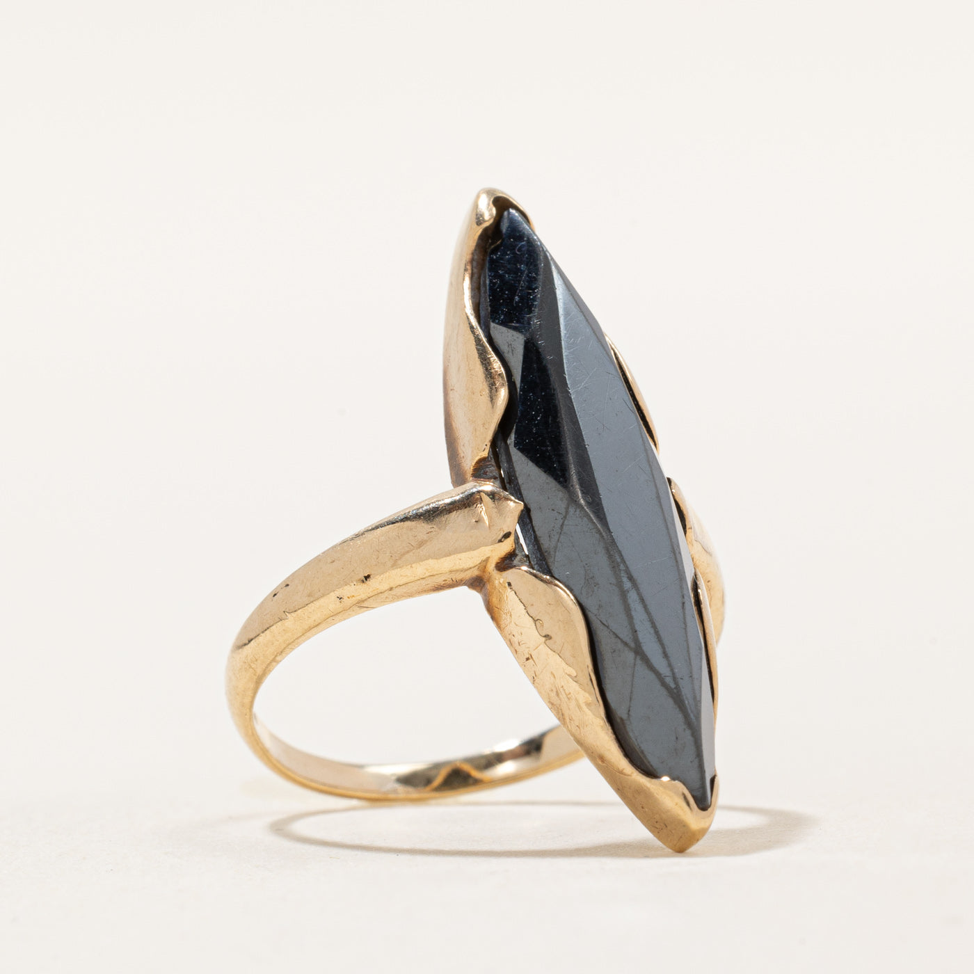 Marquise Hematite Ring | 3.50ct | SZ 5 |