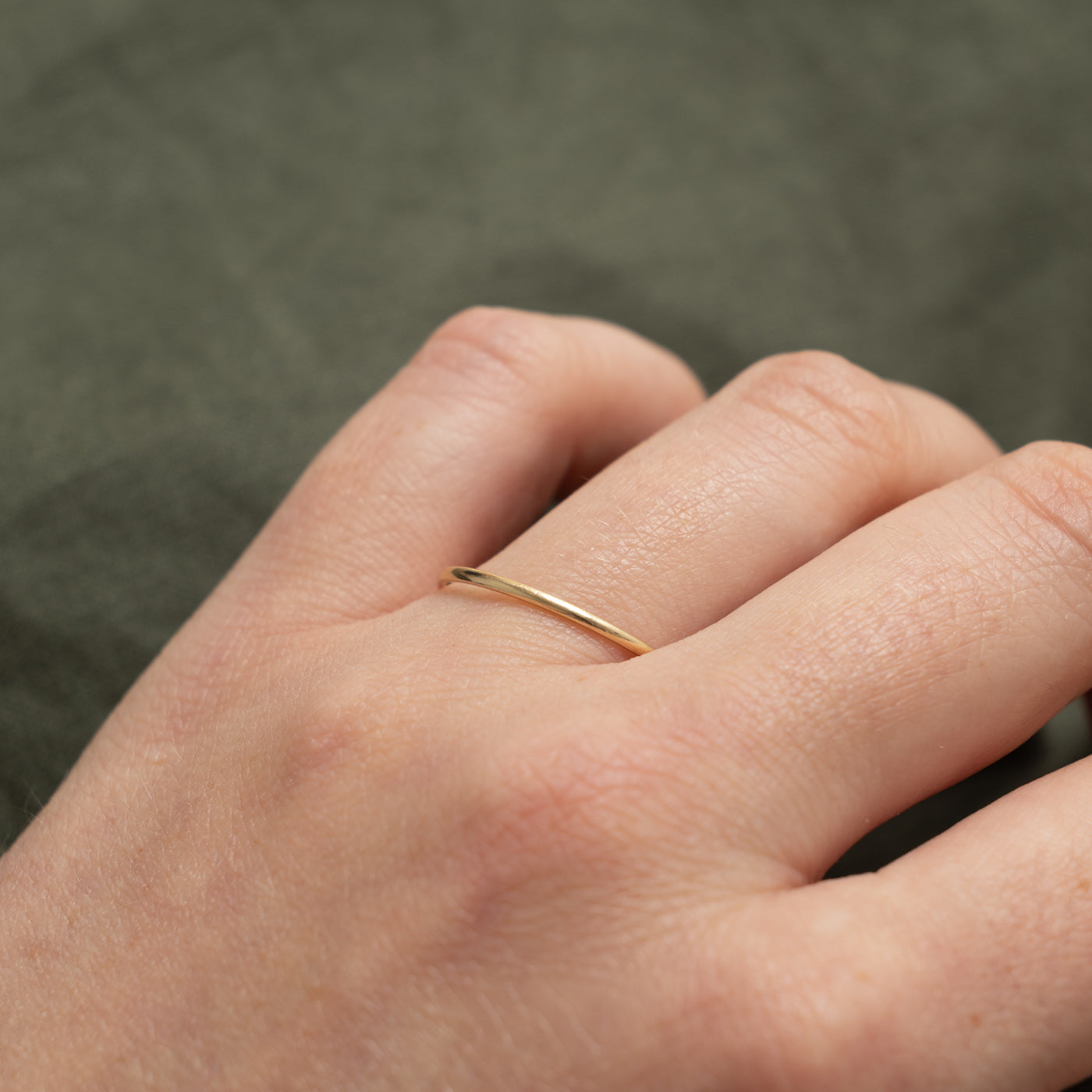 'Mejuri' 14k Stacking Ring | 1.15mm | SZ 10.25
