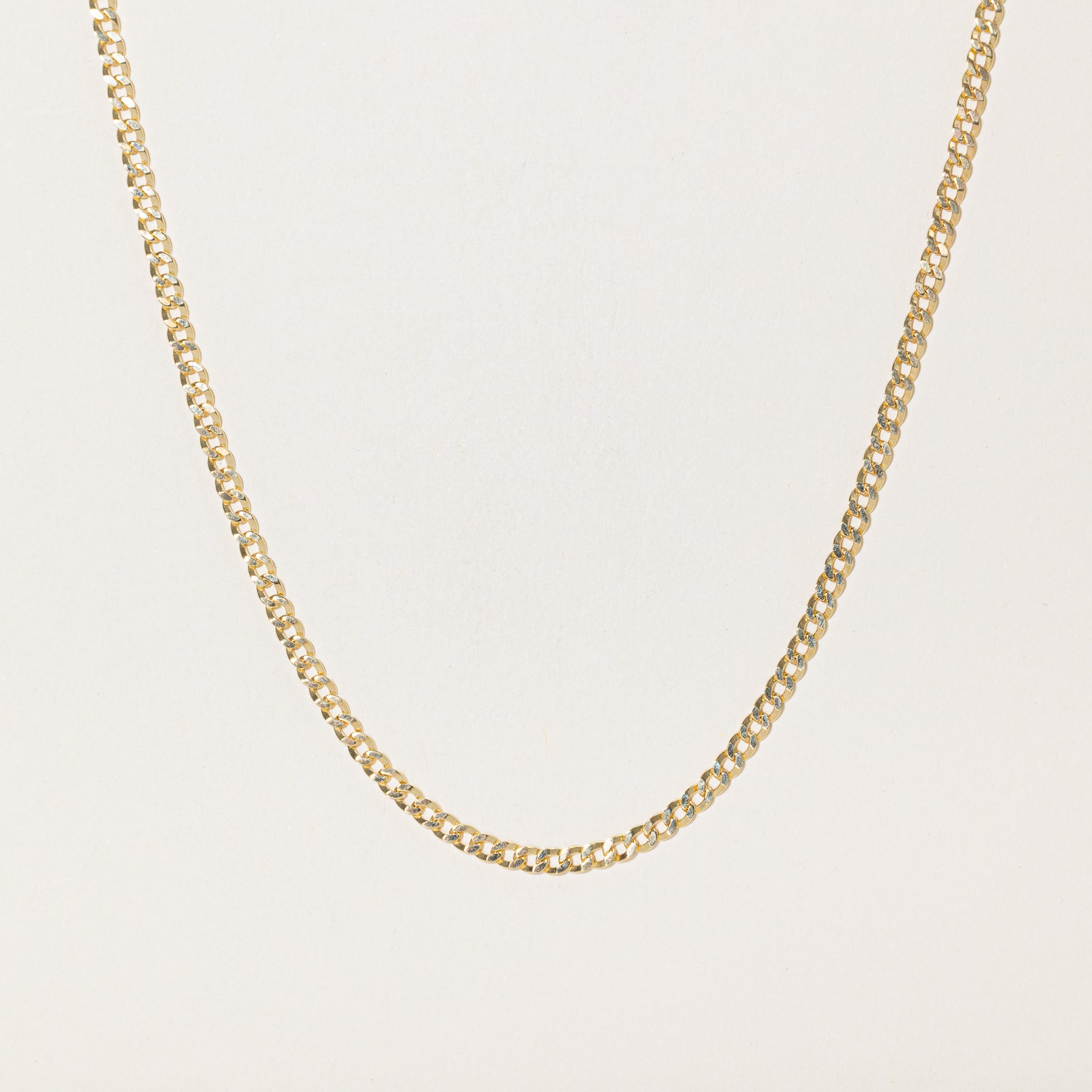 Italian 18k Yellow Gold Curb Link Chain | 23"