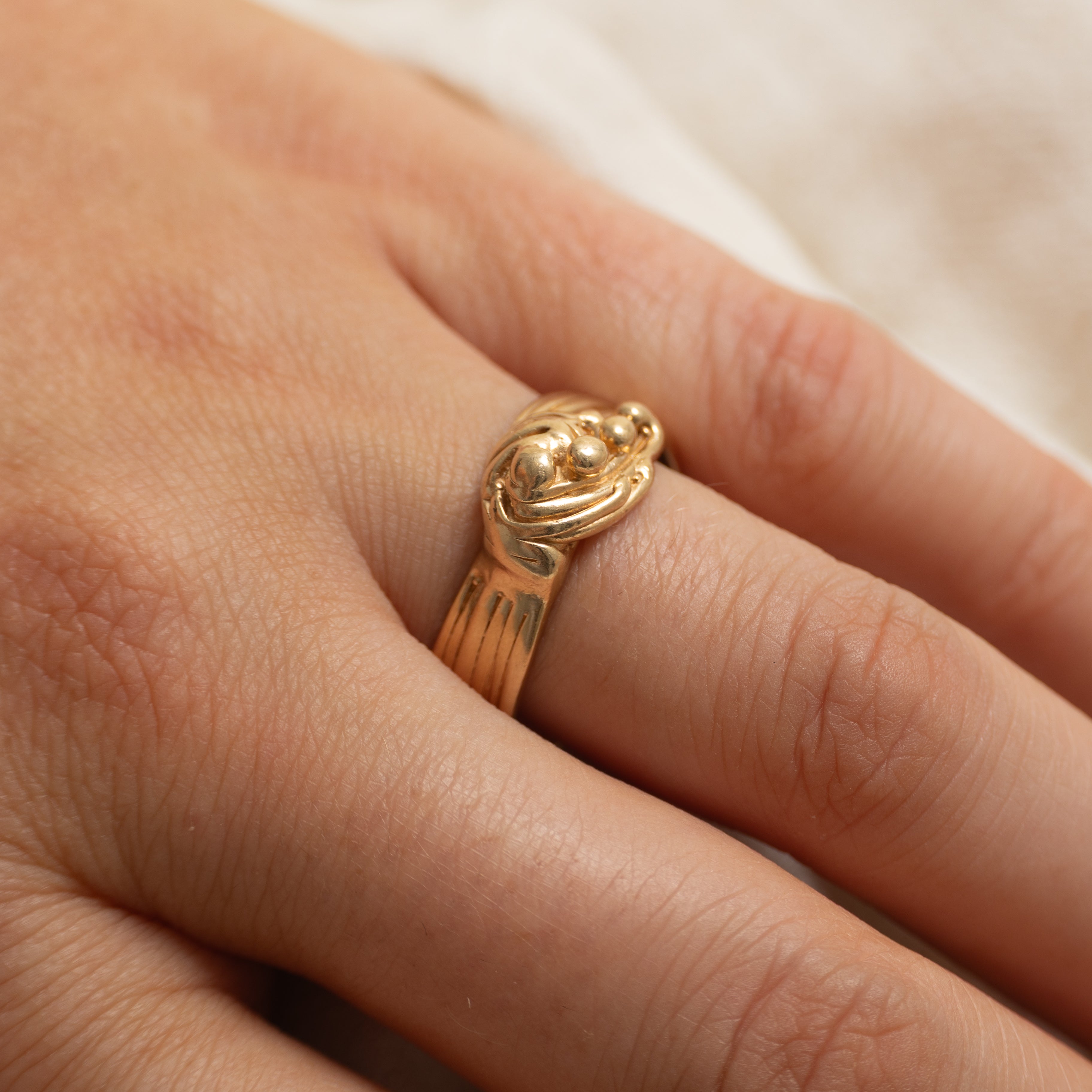 14K Yellow Gold Abstract Ring | SZ 10