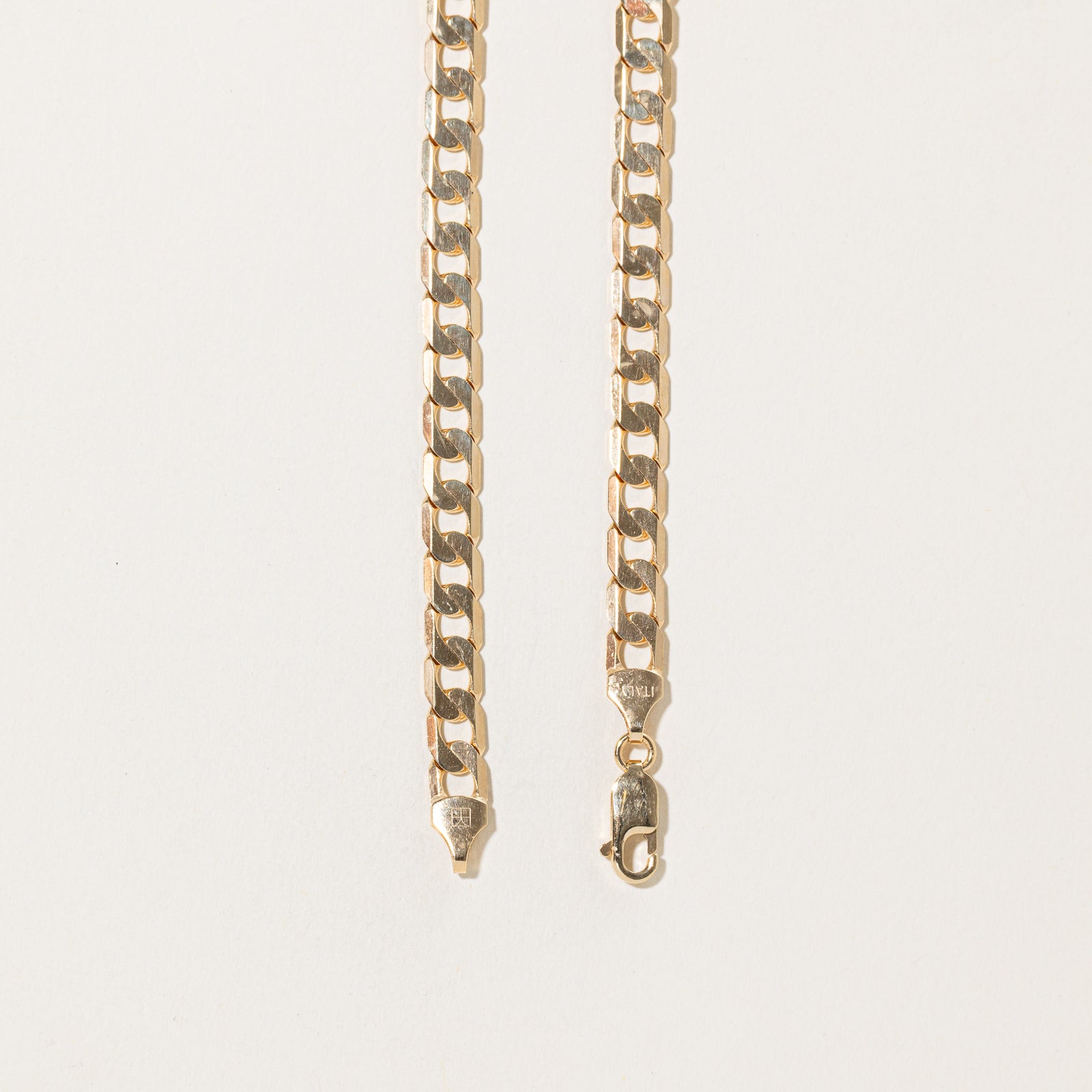 10k Yellow Gold Curb Link Chain | 21.5"