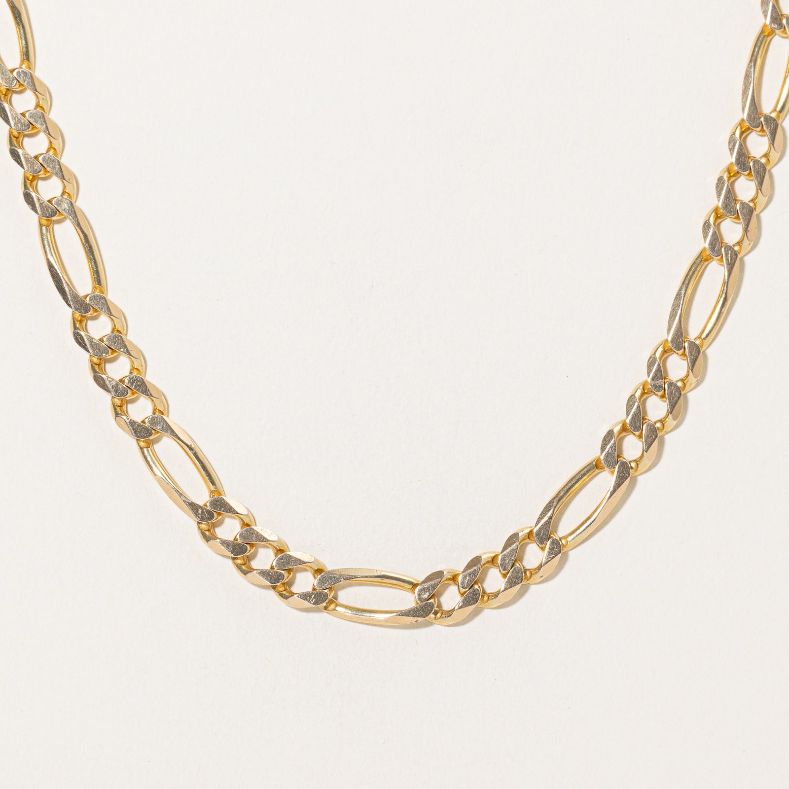 14k Yellow Gold Figaro Chain | 22"
