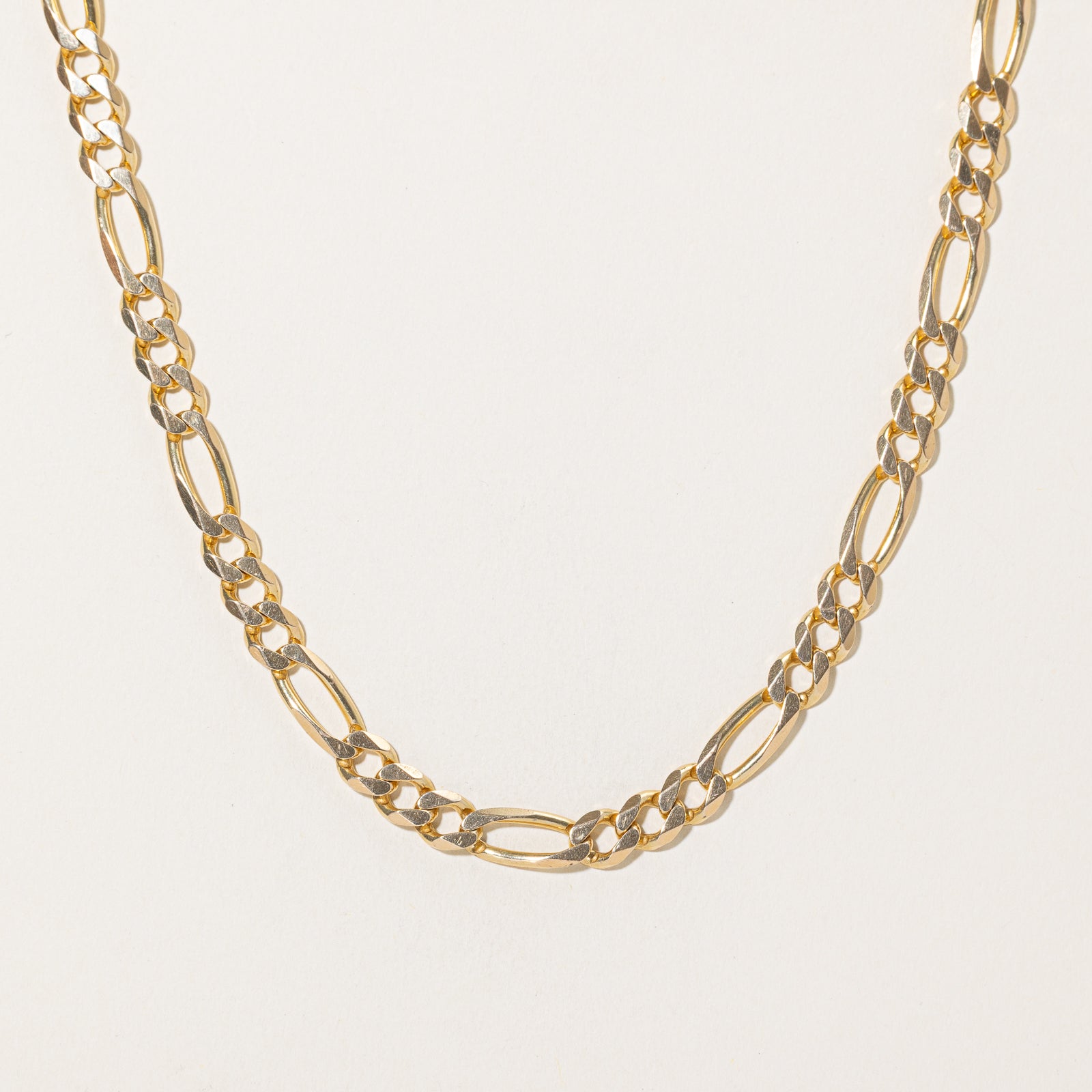 14k Yellow Gold Figaro Chain | 22"