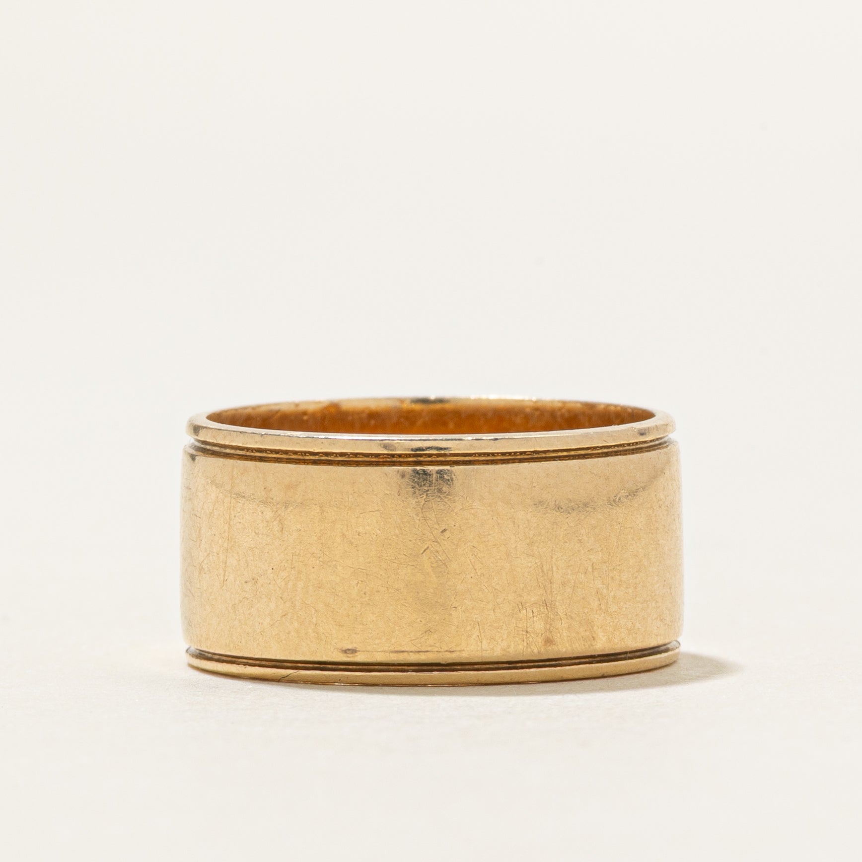 14K Yellow Gold Cigar Band | 8.5mm | SZ 4.5