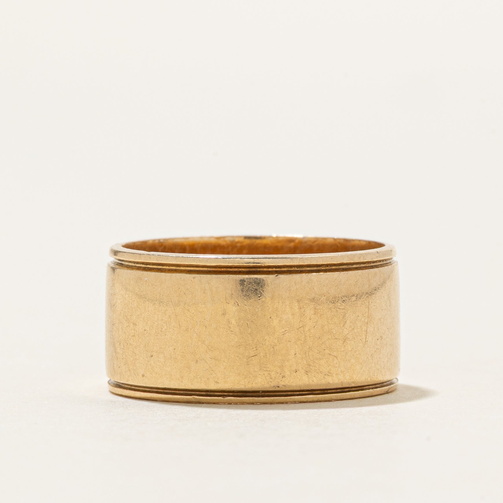 14K Yellow Gold Cigar Band | 8.5mm | SZ 4.5