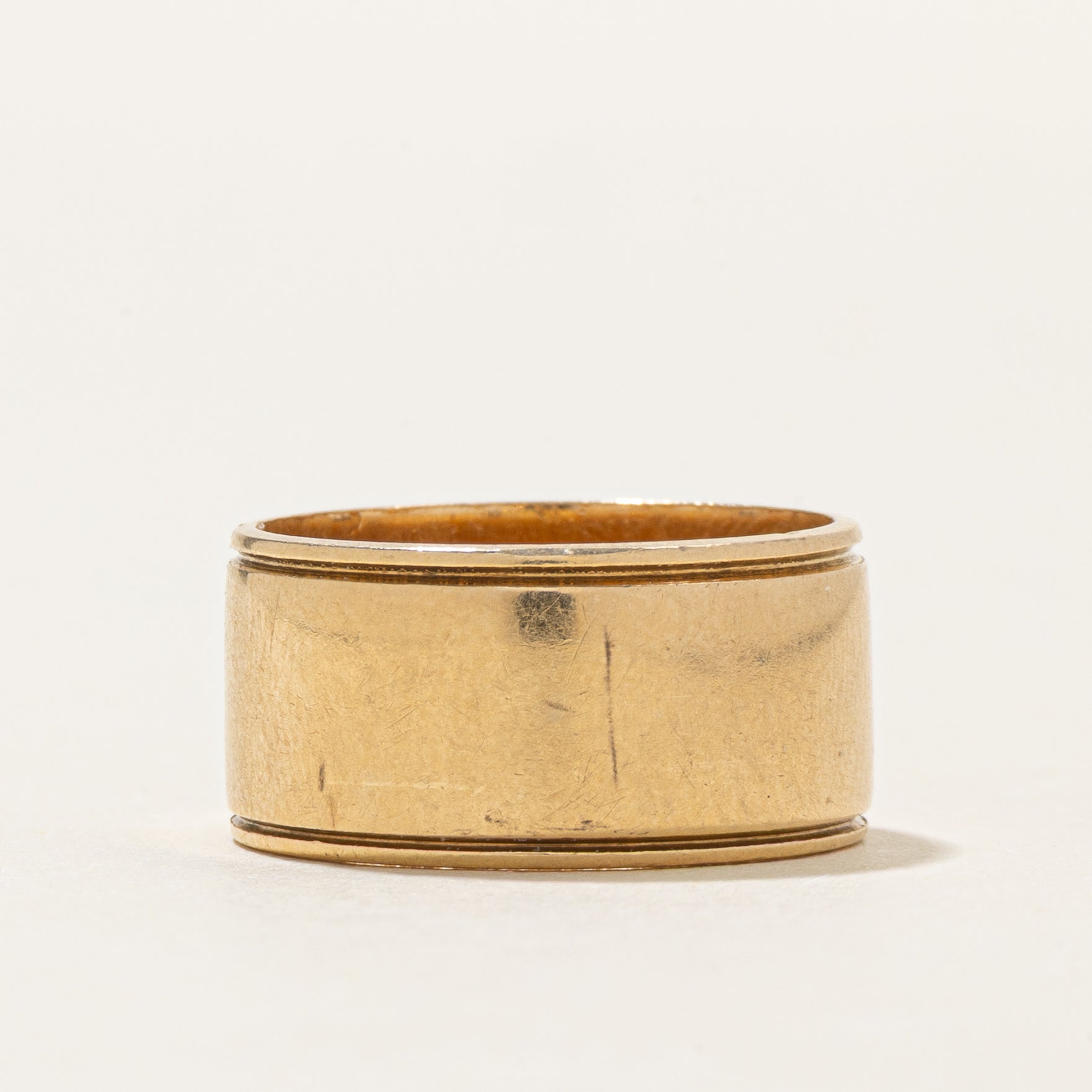 14K Yellow Gold Cigar Band | 8.5mm | SZ 4.5