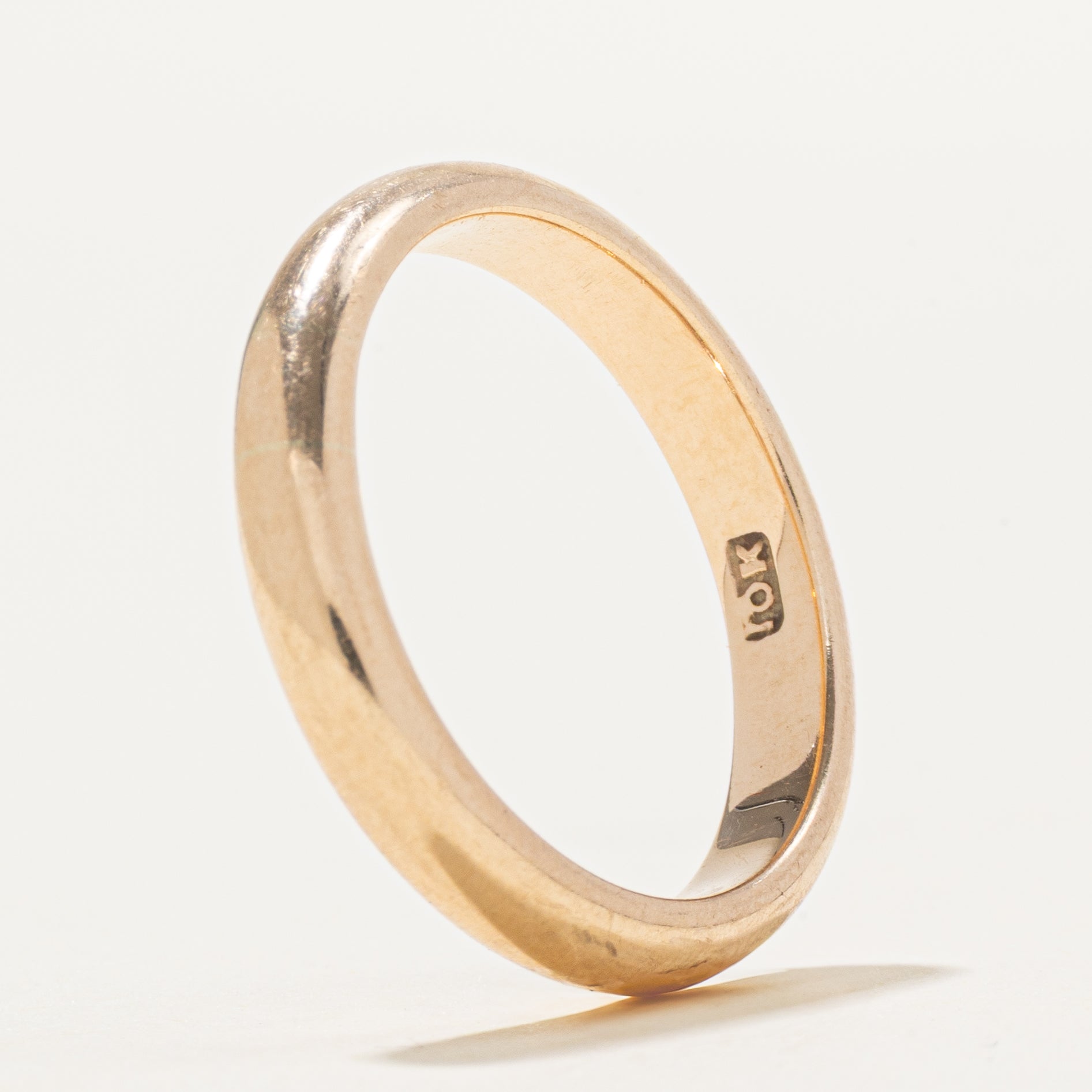 10k Yellow Gold Plain Band | 3.5mm | SZ 7.5