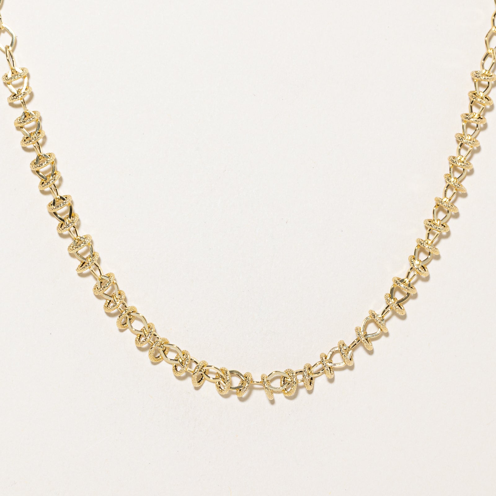 Italian 14k Yellow Gold Unique Chain | 17.5"