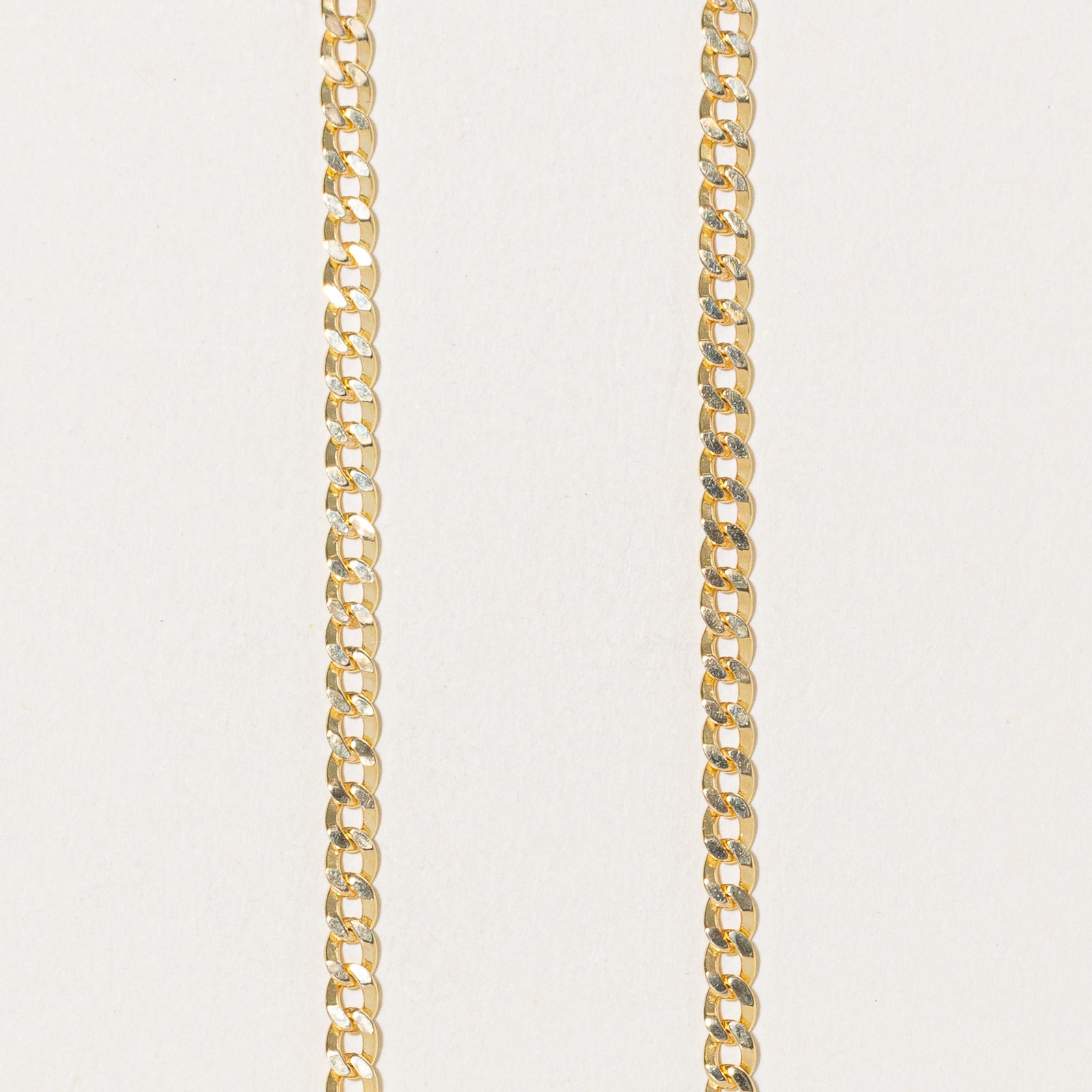 Italian 18k Yellow Gold Curb Link Chain | 23"