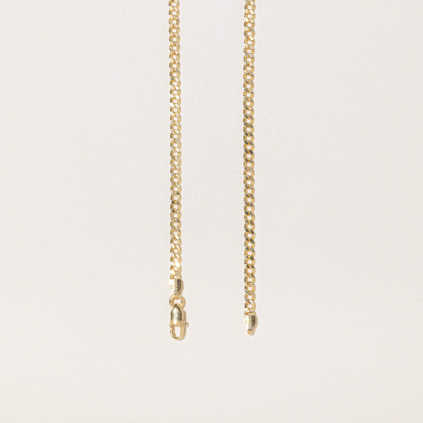 Italian 18k Yellow Gold Curb Link Chain | 23"