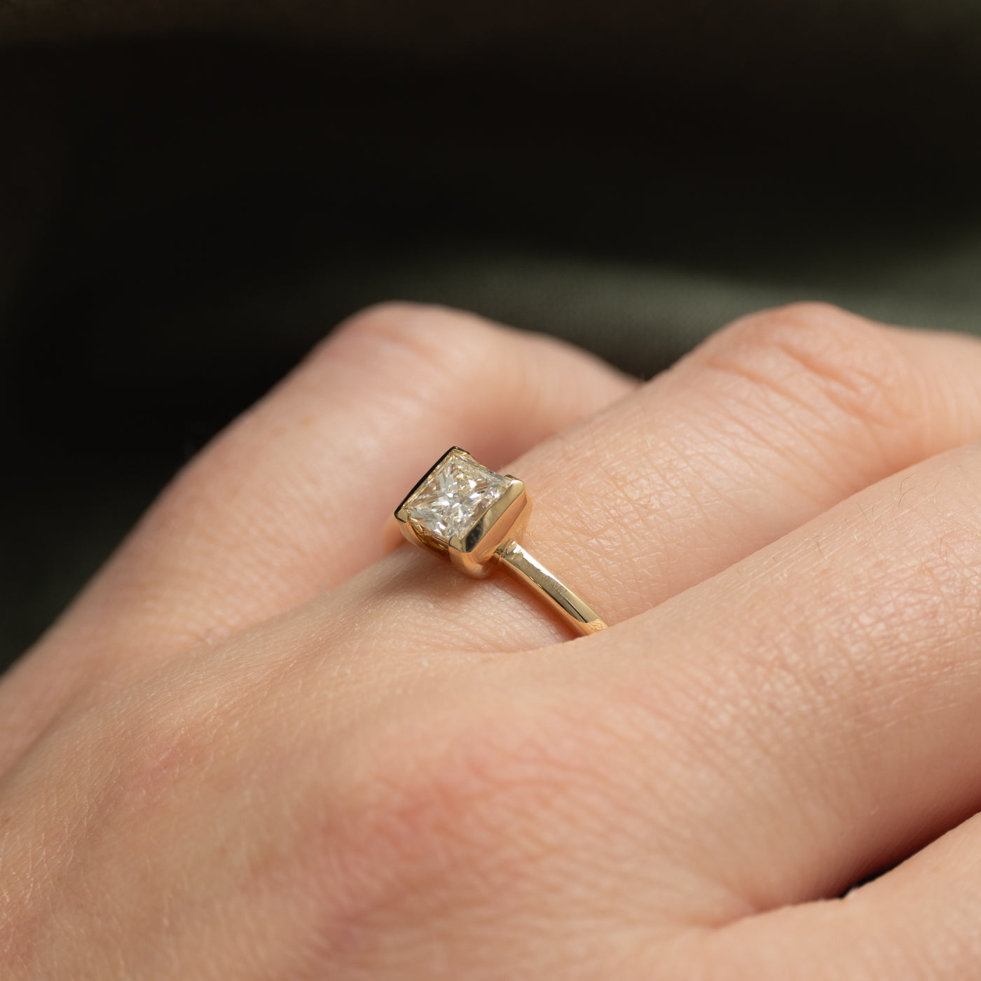 '100 Ways' Princess Half Bezel Solitaite Ring | 0.72ct | SZ 6.75