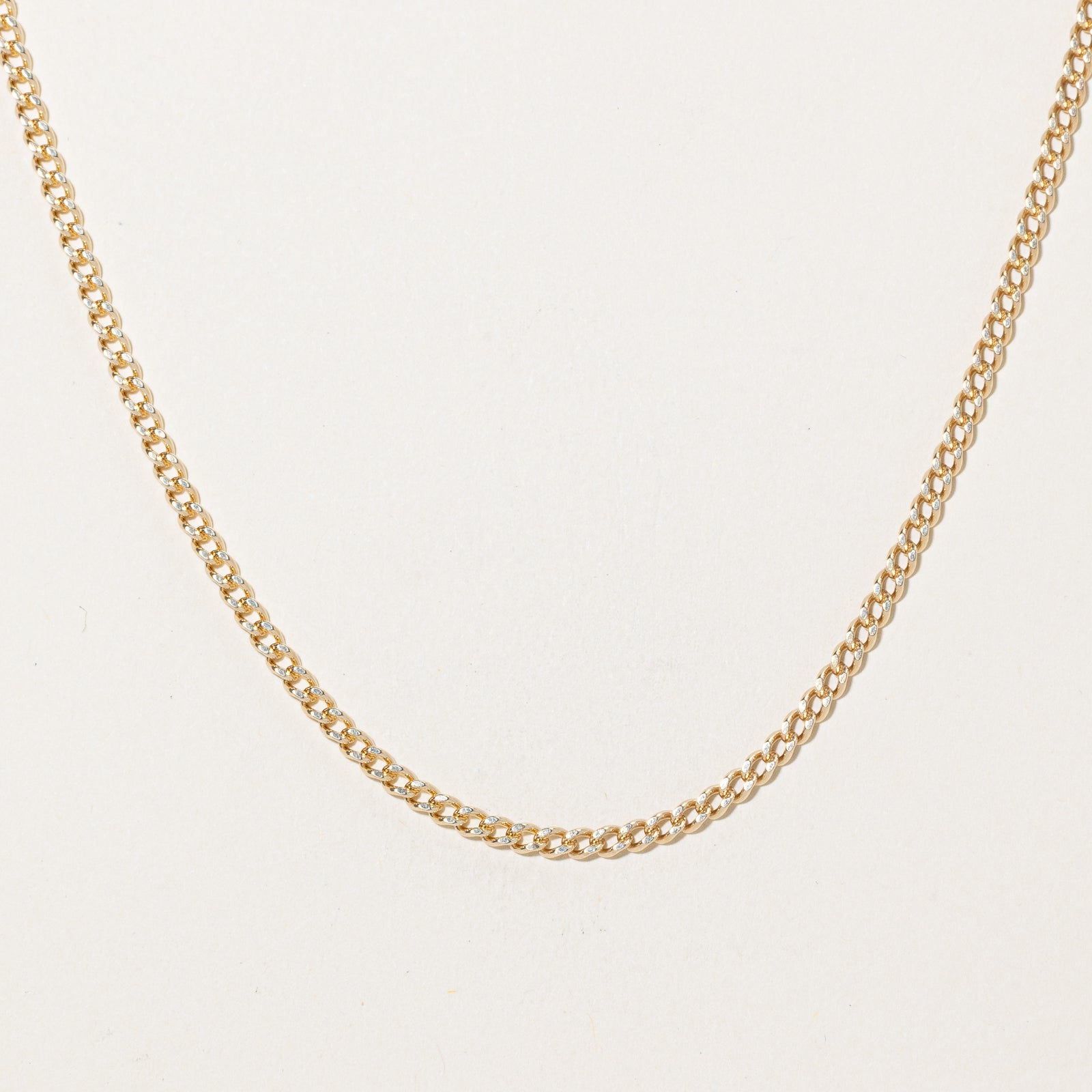 10k Yellow Gold Curb Link Chain | 24.5"
