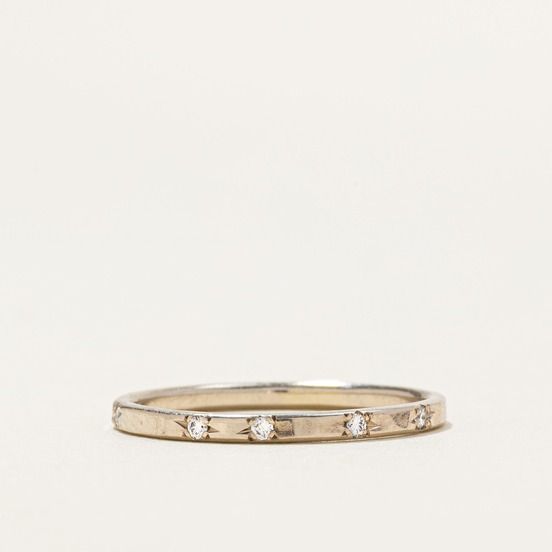 14K Four Stone Diamond Band | 0.05ctw | SZ 6.75