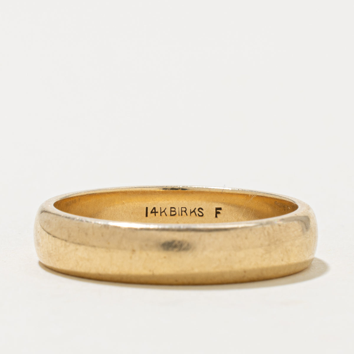 'Birks' Yellow Gold Band | 4.80mm | SZ 10.25