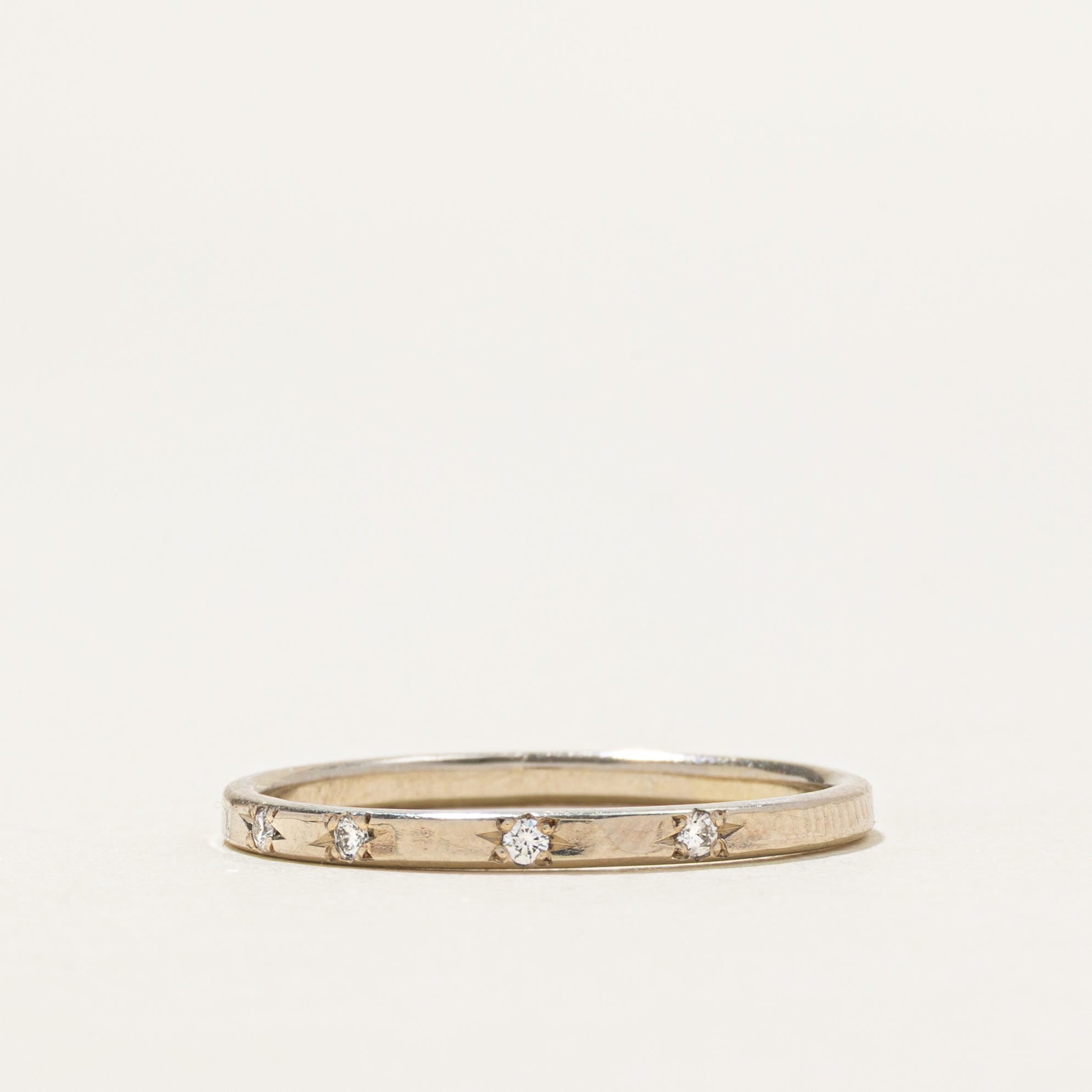 14K Four Stone Diamond Band | 0.05ctw | SZ 6.75