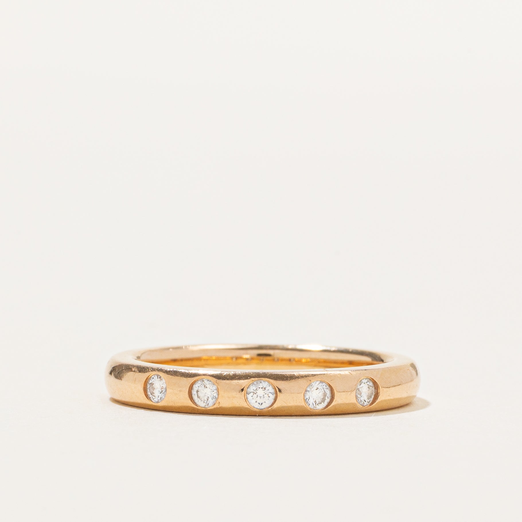 'Tiffany & Co' Elsa Peretti Stacking Band Ring | 0.10ctw | 2.7mm | SZ 4.5