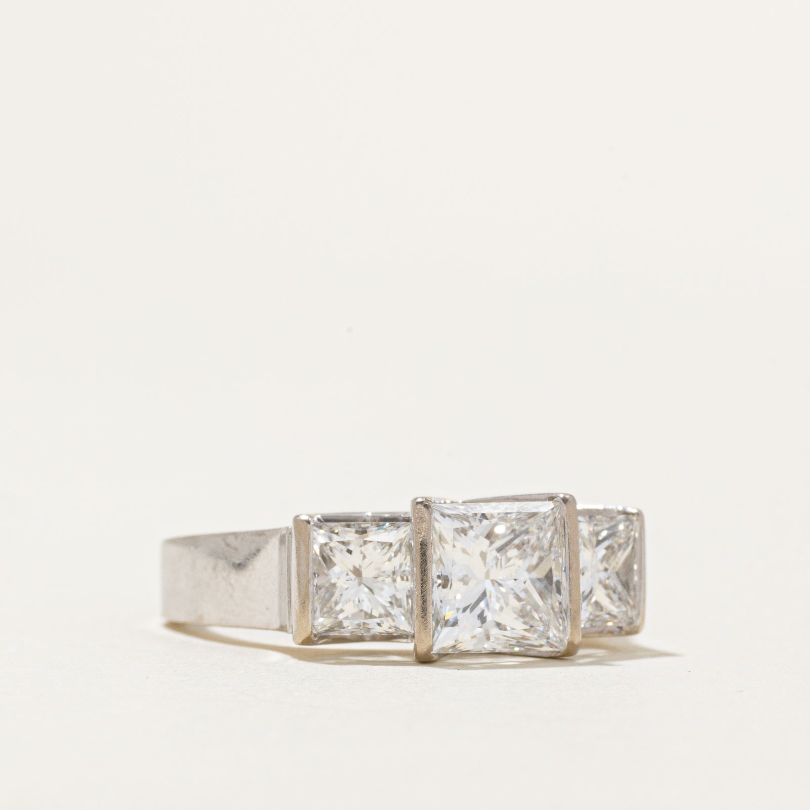 3.14ctw GIA-graded Natural Diamond Ring | GIA 1.71ct, GIA 0.72ct, GIA 0.71ct | SZ 6.25