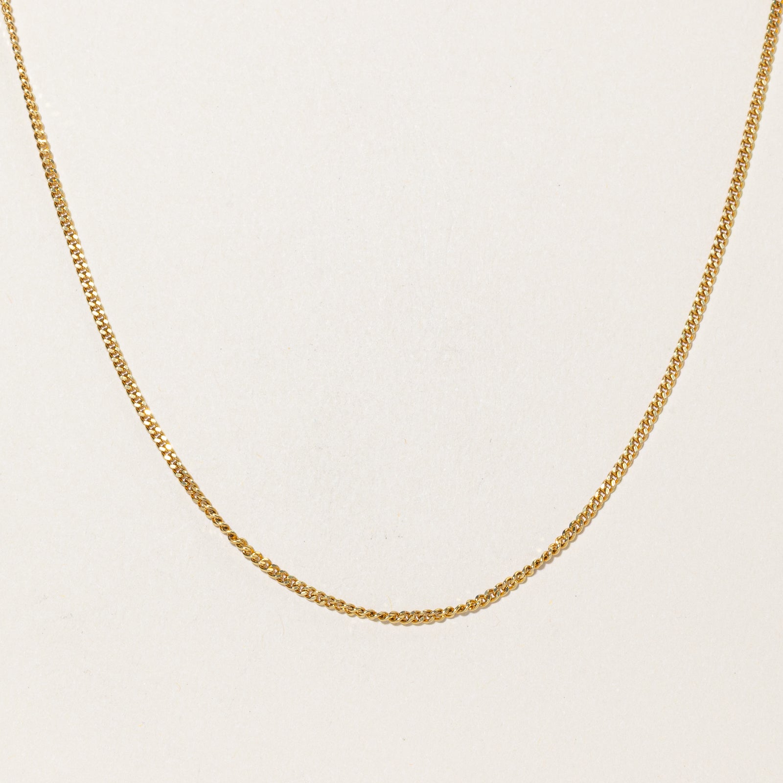 8k Yellow Gold Curb Link Chain | 27.5"