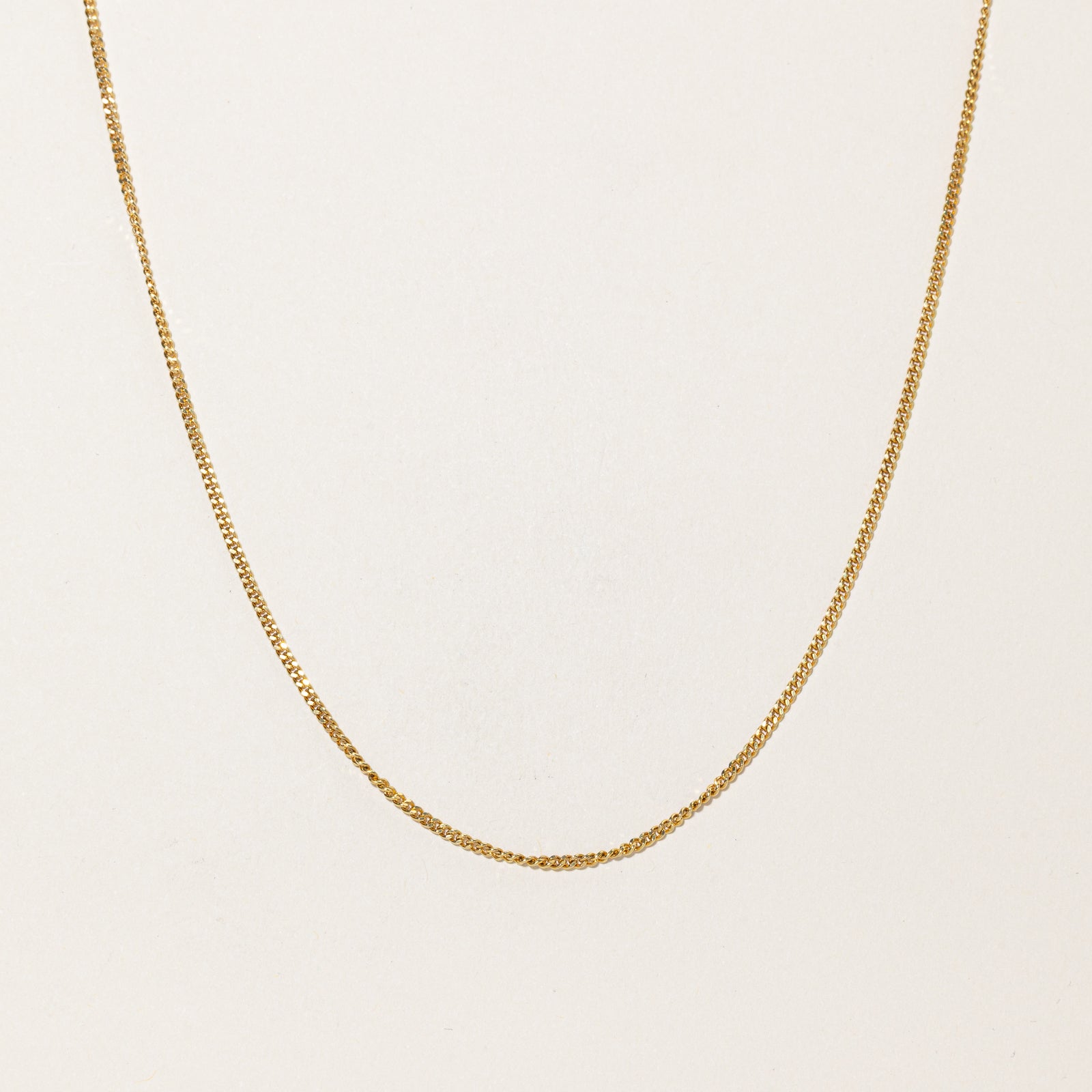 8k Yellow Gold Curb Link Chain | 27.5"