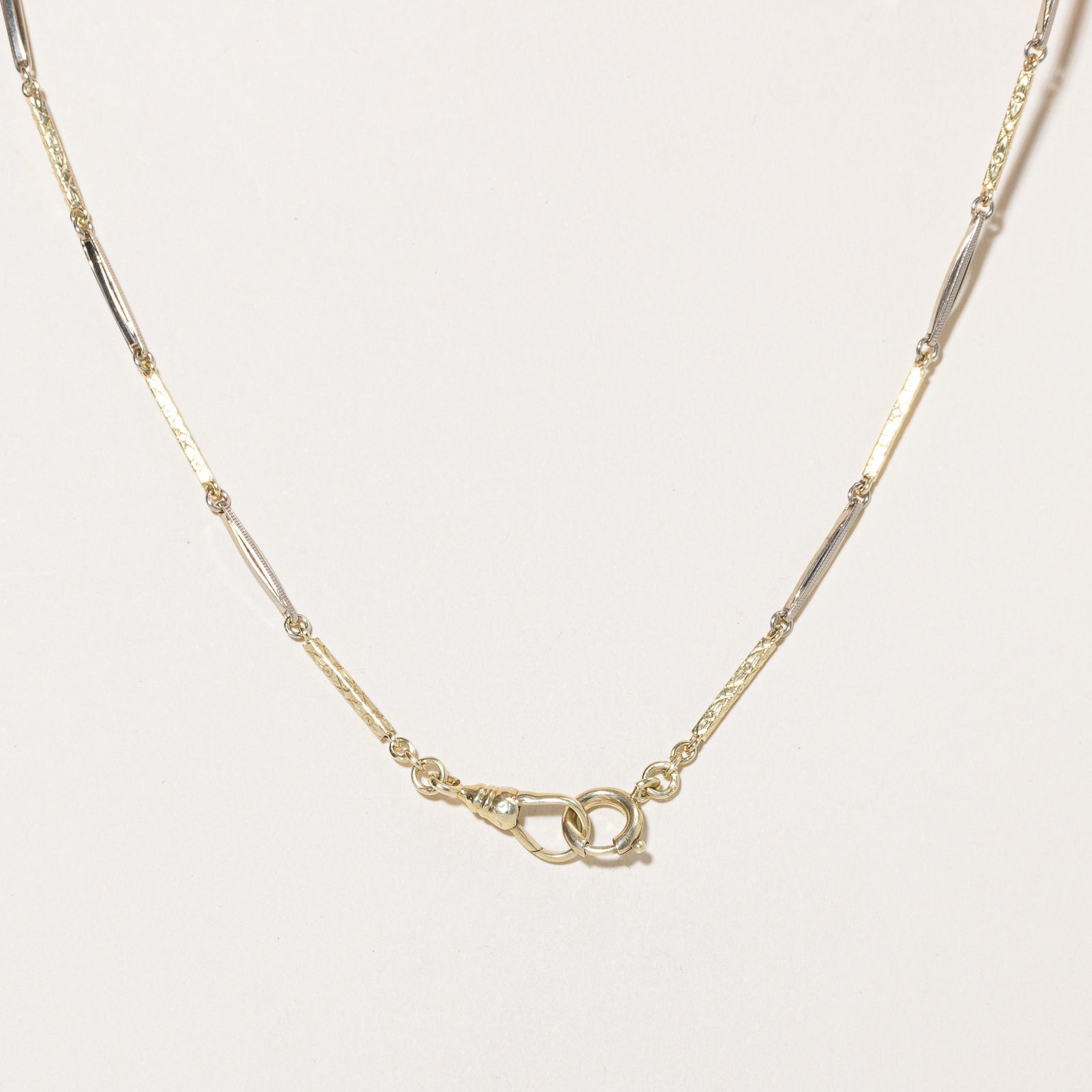 14k Two Tone Gold Gold Watch Chain | 13"