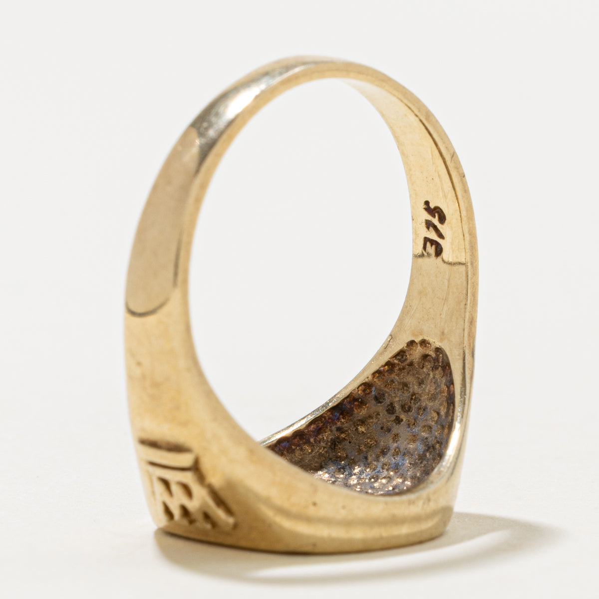 London Yellow Gold Engraved Arsenal FC Signet Ring | SZ 9
